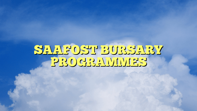 Saafost Bursary Programmes Bursaries Room 