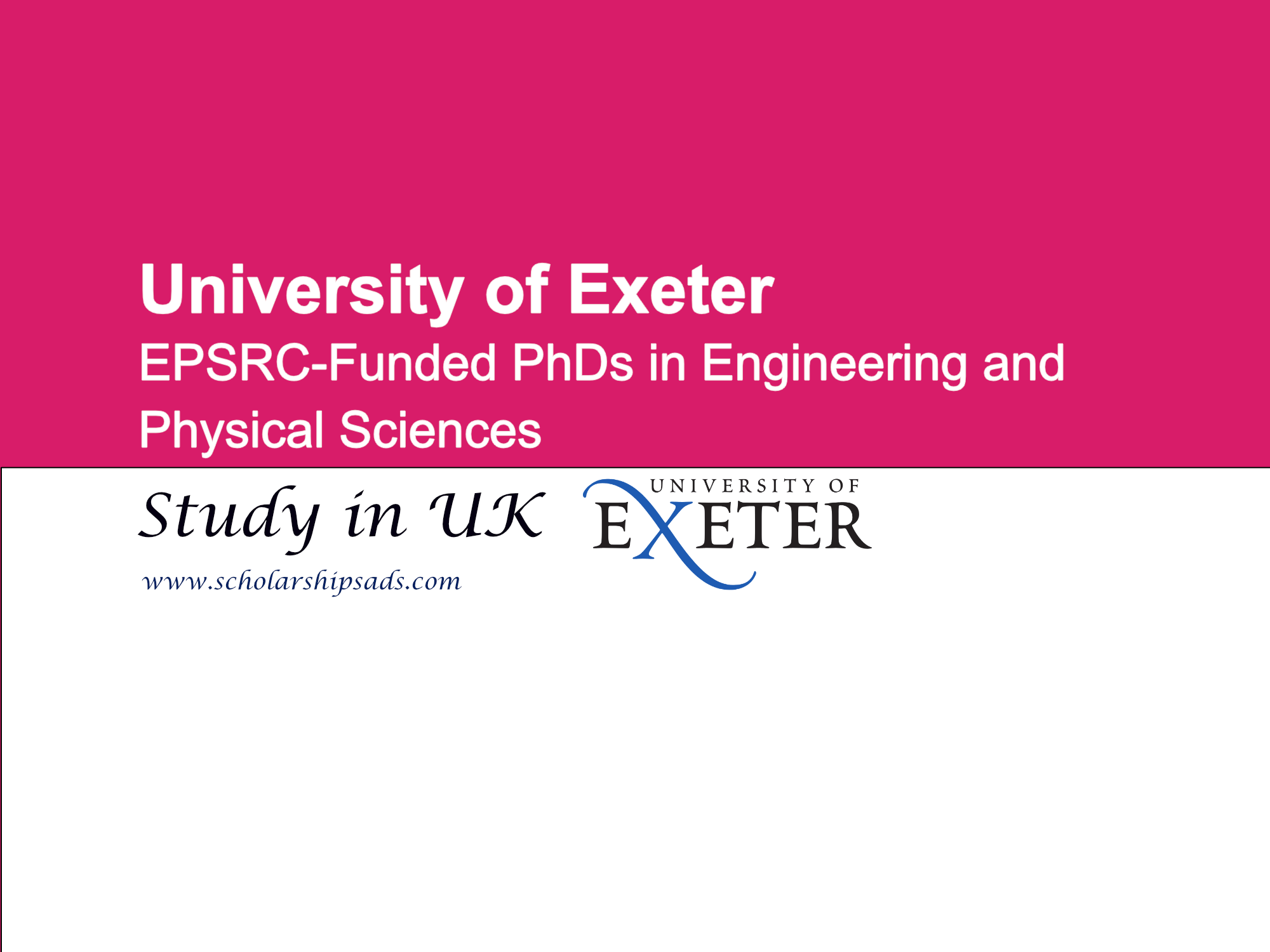 funded phd exeter university