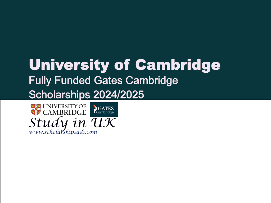 Gates Cambridge Scholarship News UK 20242025 (Fully Funded