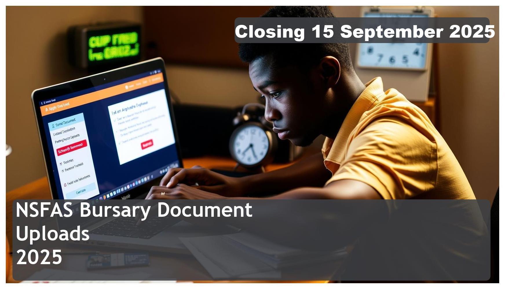NSFAS Bursary 2025 Document Uploads – Closing Date: 15 September 2025 Don’t Miss Out!