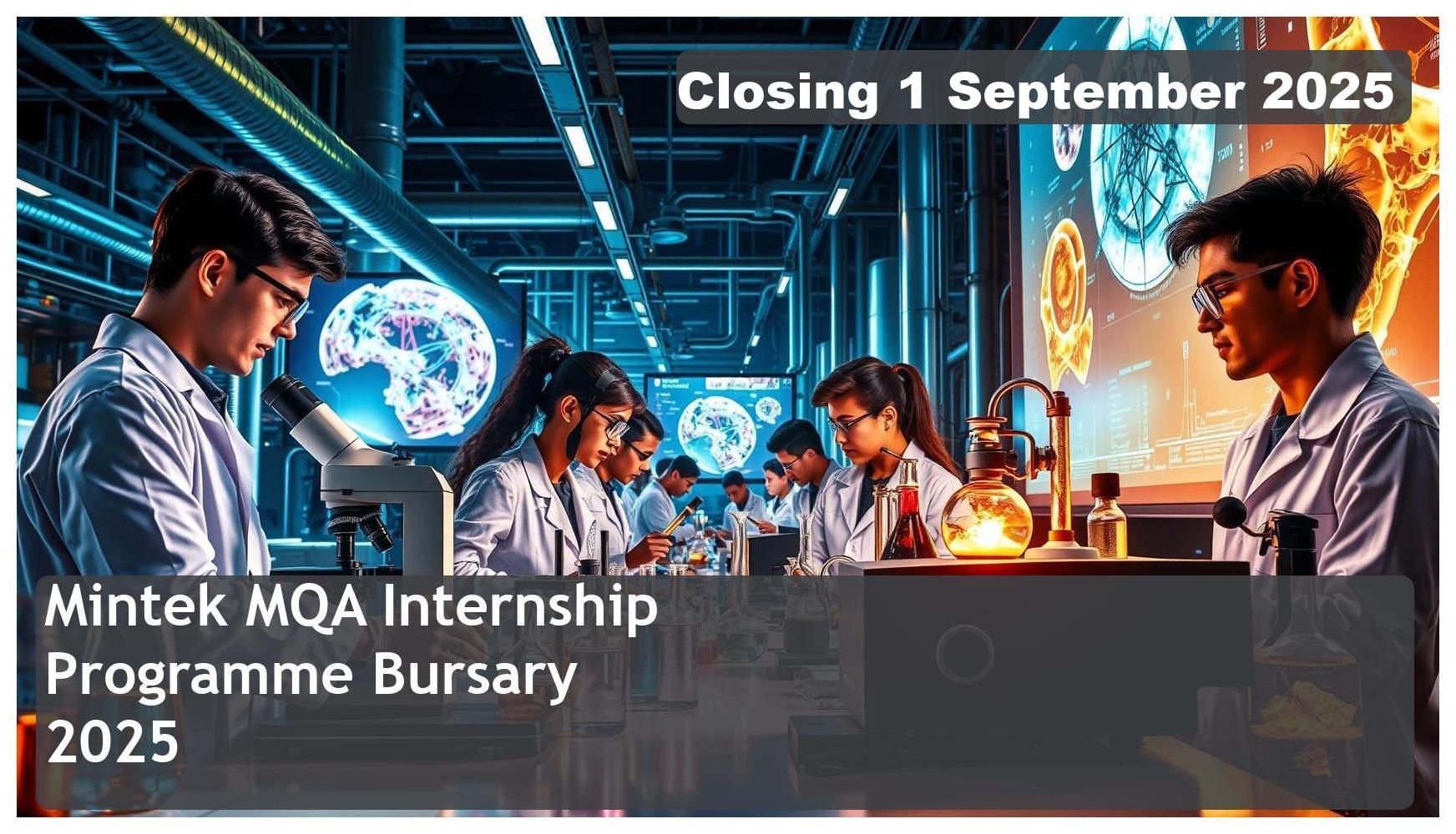Mintek MQA Internship Programme Bursary 2025 – Closing Date: 1 September 2025 Apply Now!