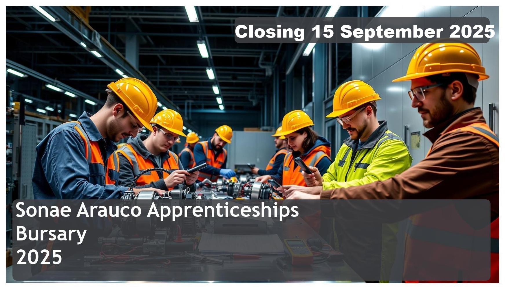 Sonae Arauco Apprenticeships Bursary 2025 – Closing Date: 15 September 2025 Apply Now
