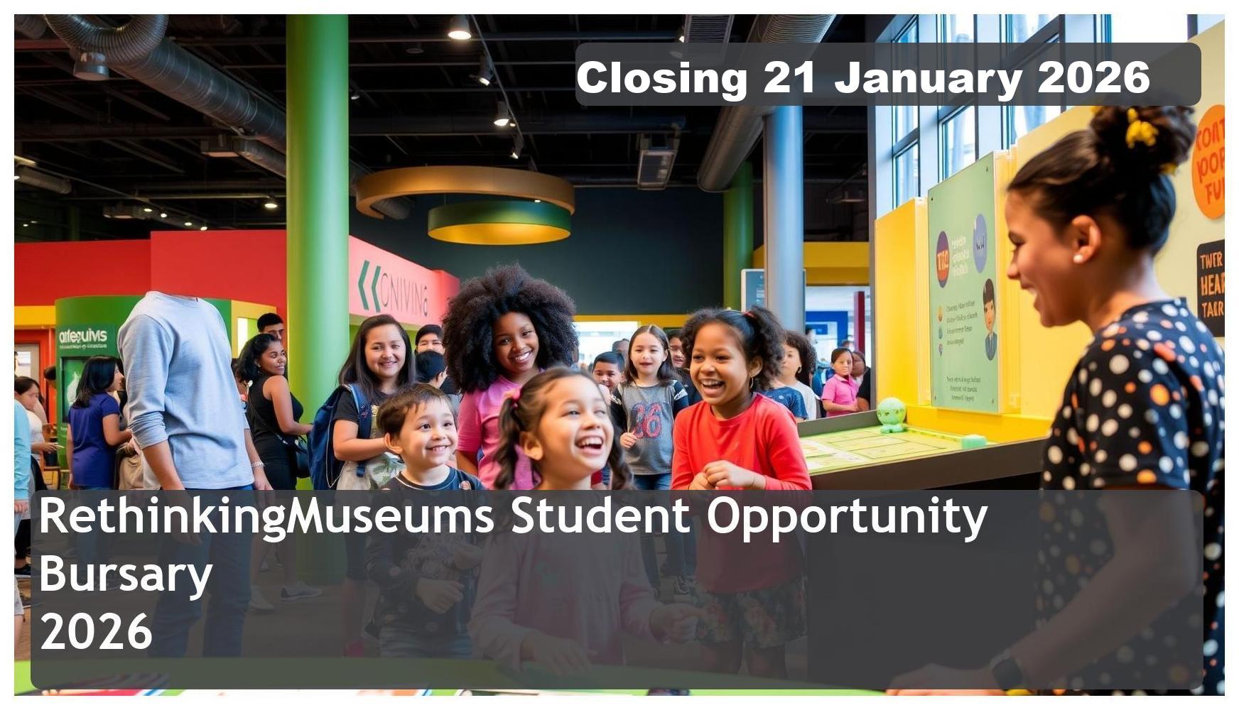 RethinkingMuseums Bursary 2026 – Closing Date: 21 January 2026 Apply Now