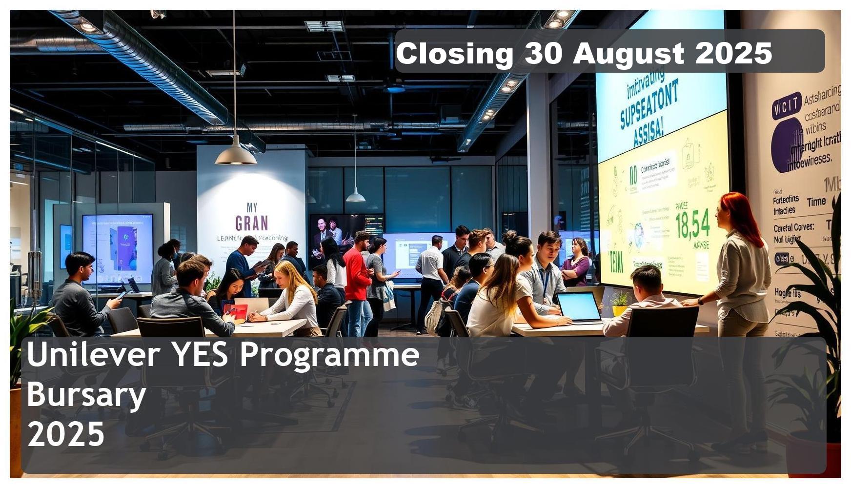 Unilever YES Programme Bursary 2025 – Closing Date: 30 August 2025 Apply Now!