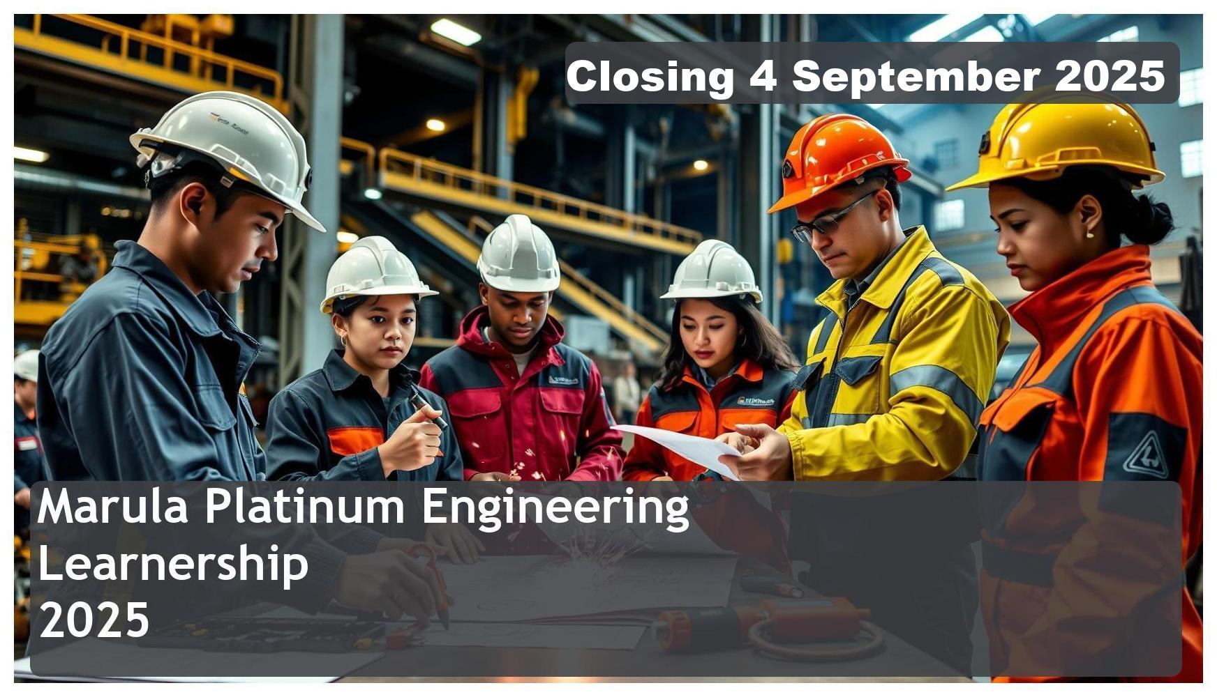 Marula Platinum Engineering Learnership 2025 – Closing Date: 4 September 2025 Apply Now