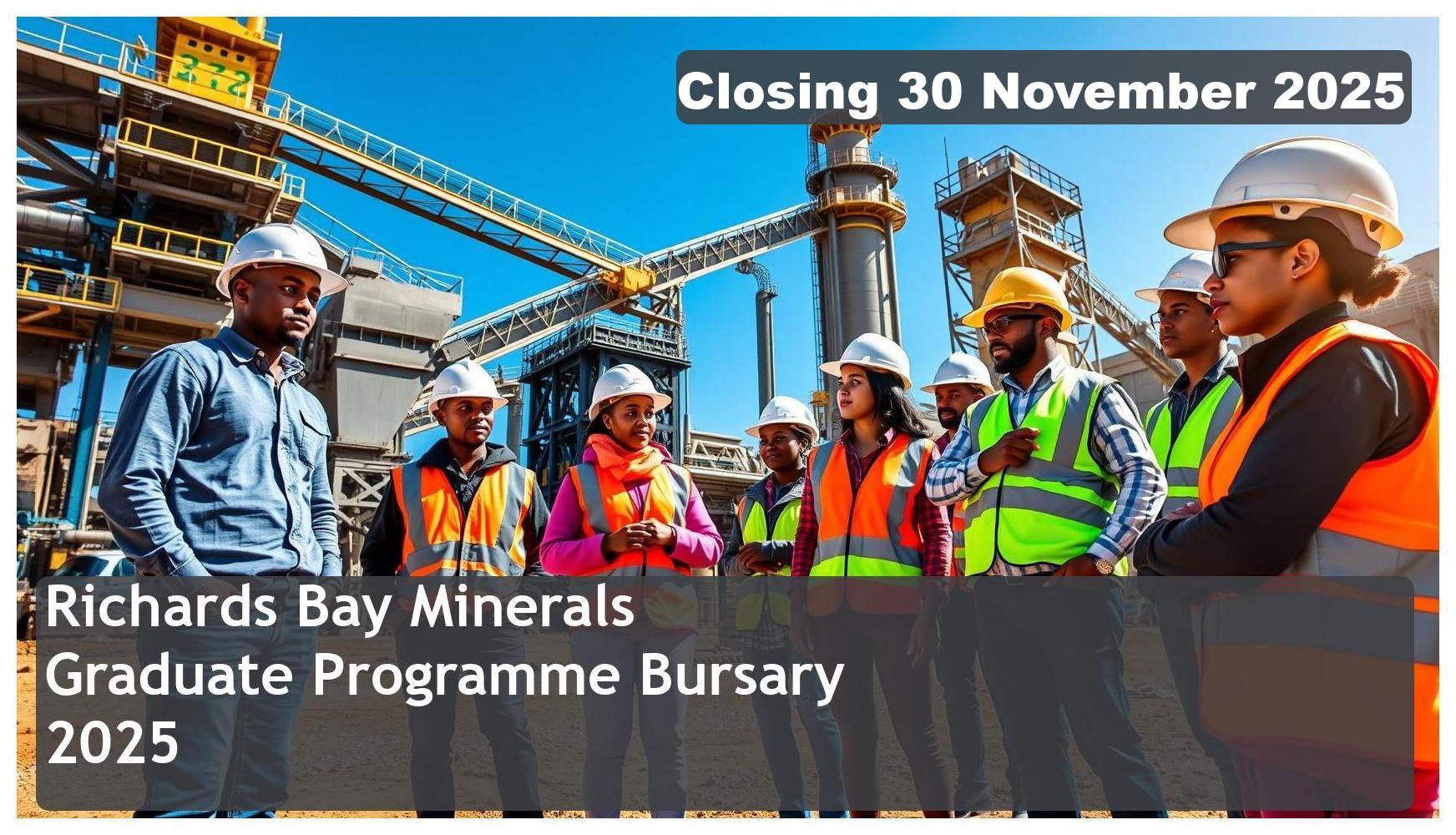 Richards Bay Minerals (RBM) Graduate Programme Bursary 2026 – Closing Date: 30 November 2025 Apply Now
