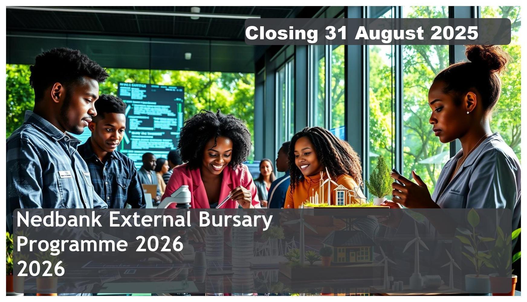 Nedbank External Bursary 2026 – Closing Date: 31 August 2025. Don’t Miss Out!