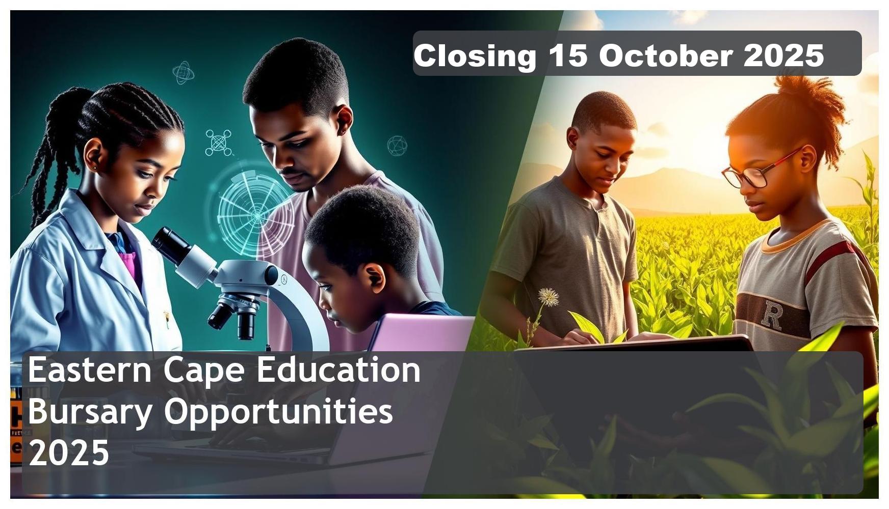 Eastern Cape Department of Education Bursary 2026 – Closing Date: 16 December 2025 – Apply Now!