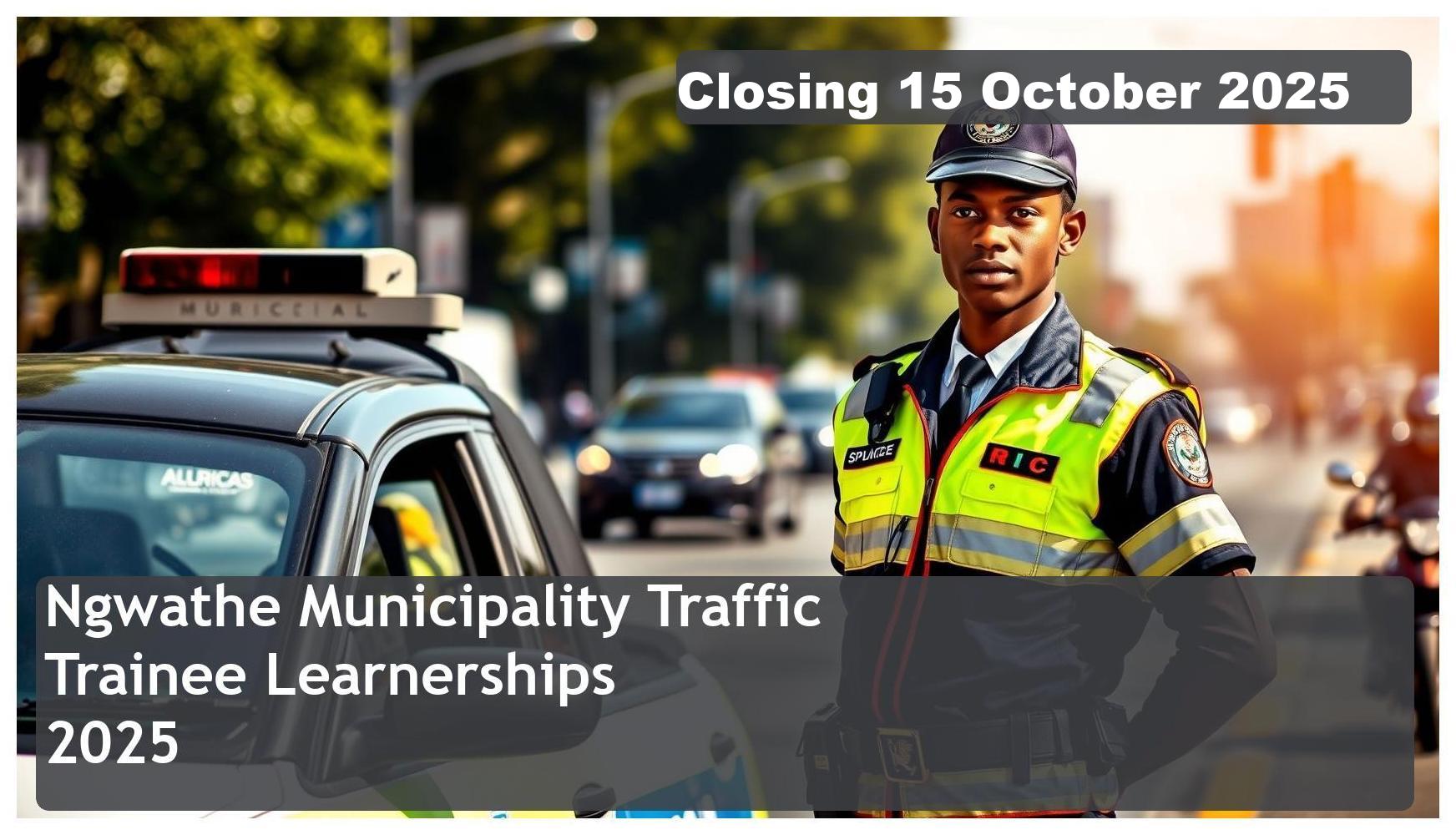 Ngwathe Municipality Traffic Trainee Learnership Bursary 2025 – Closing Date: 25 August 2025 – Apply Now!
