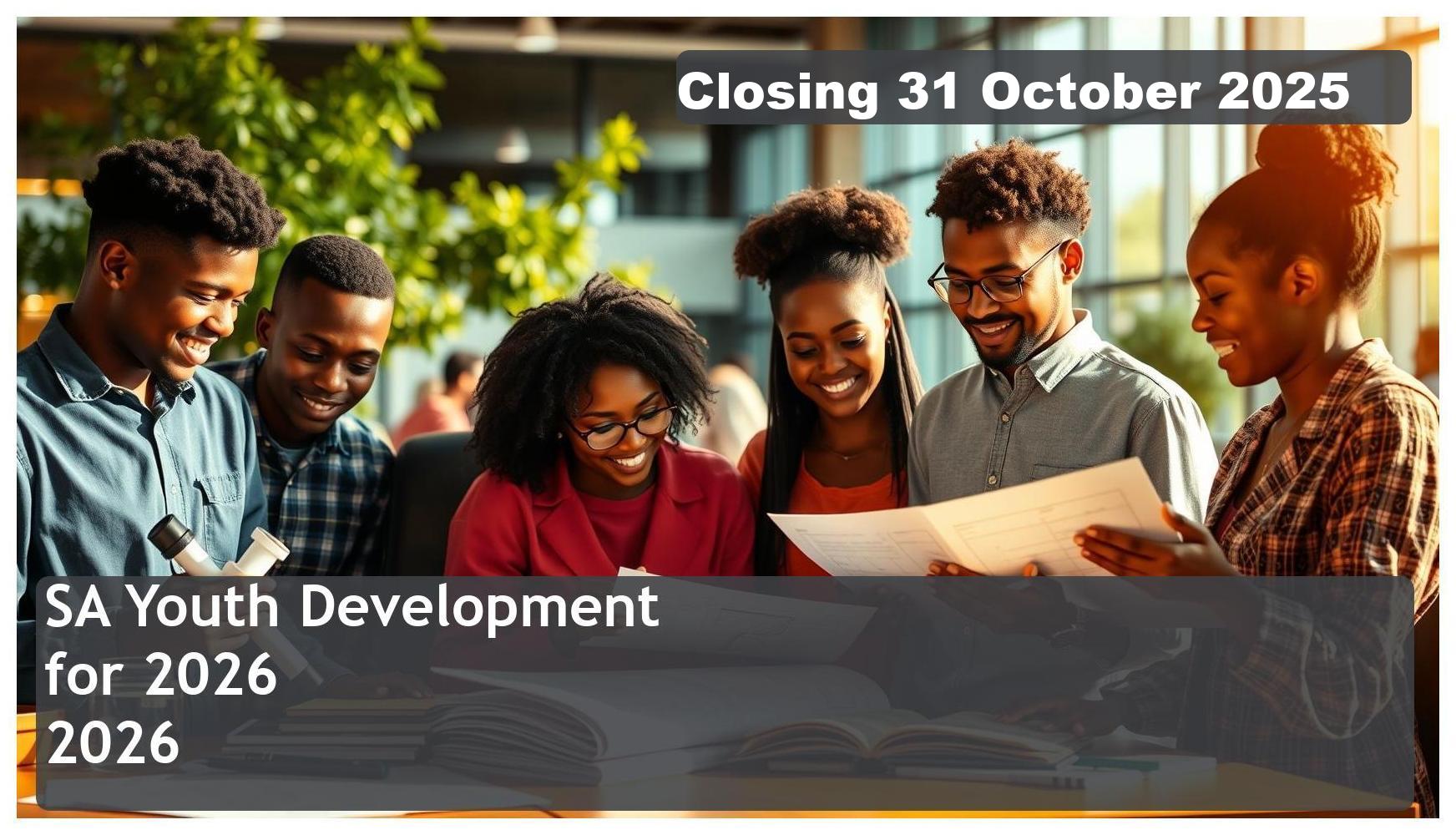 SA Youth Development Bursary 2026 – Closing Date: 31 October 2025 – Apply Now!