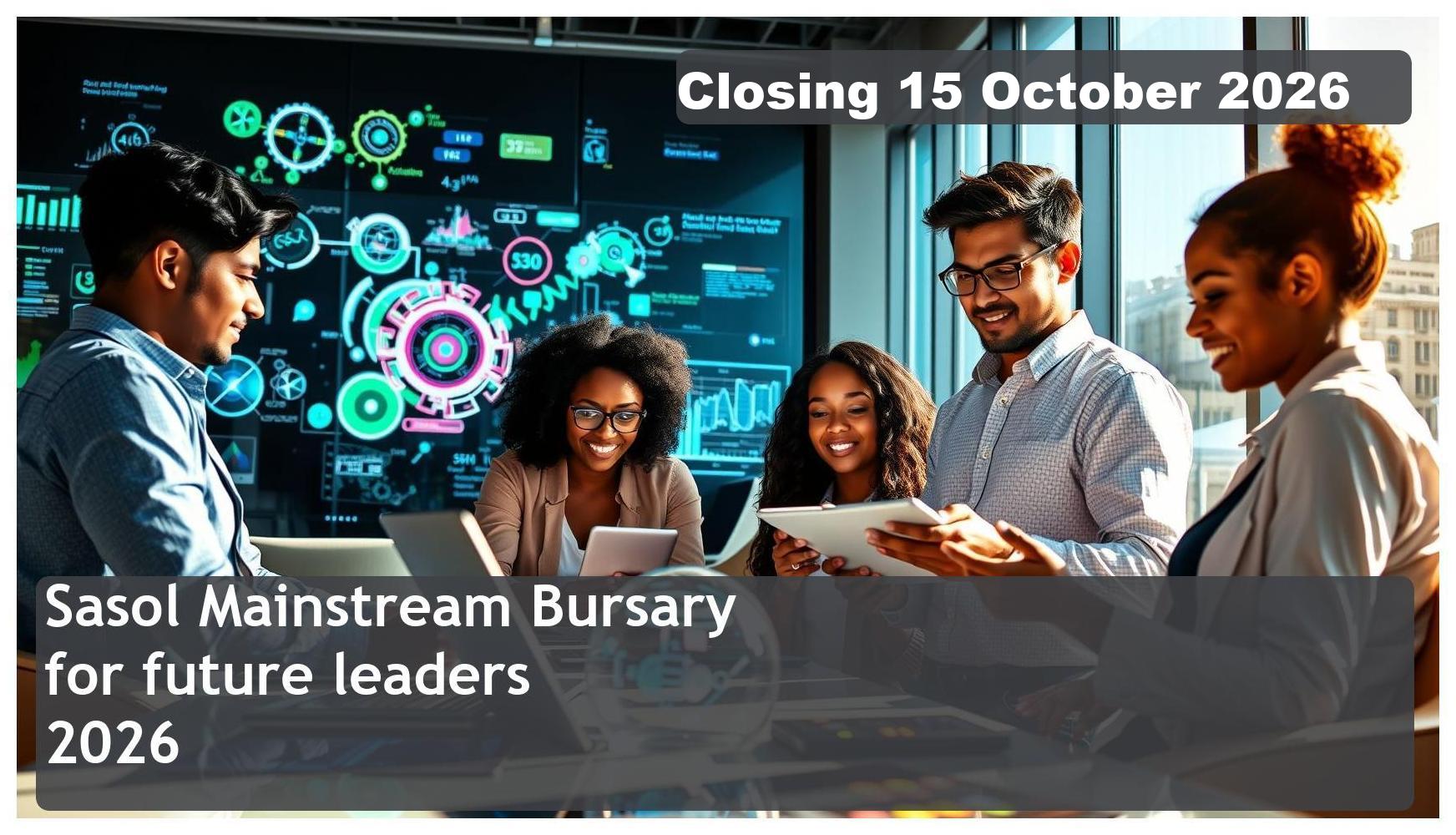 Sasol Mainstream Bursary 2026 – Closing Date: 18 May 2025, Apply Now!