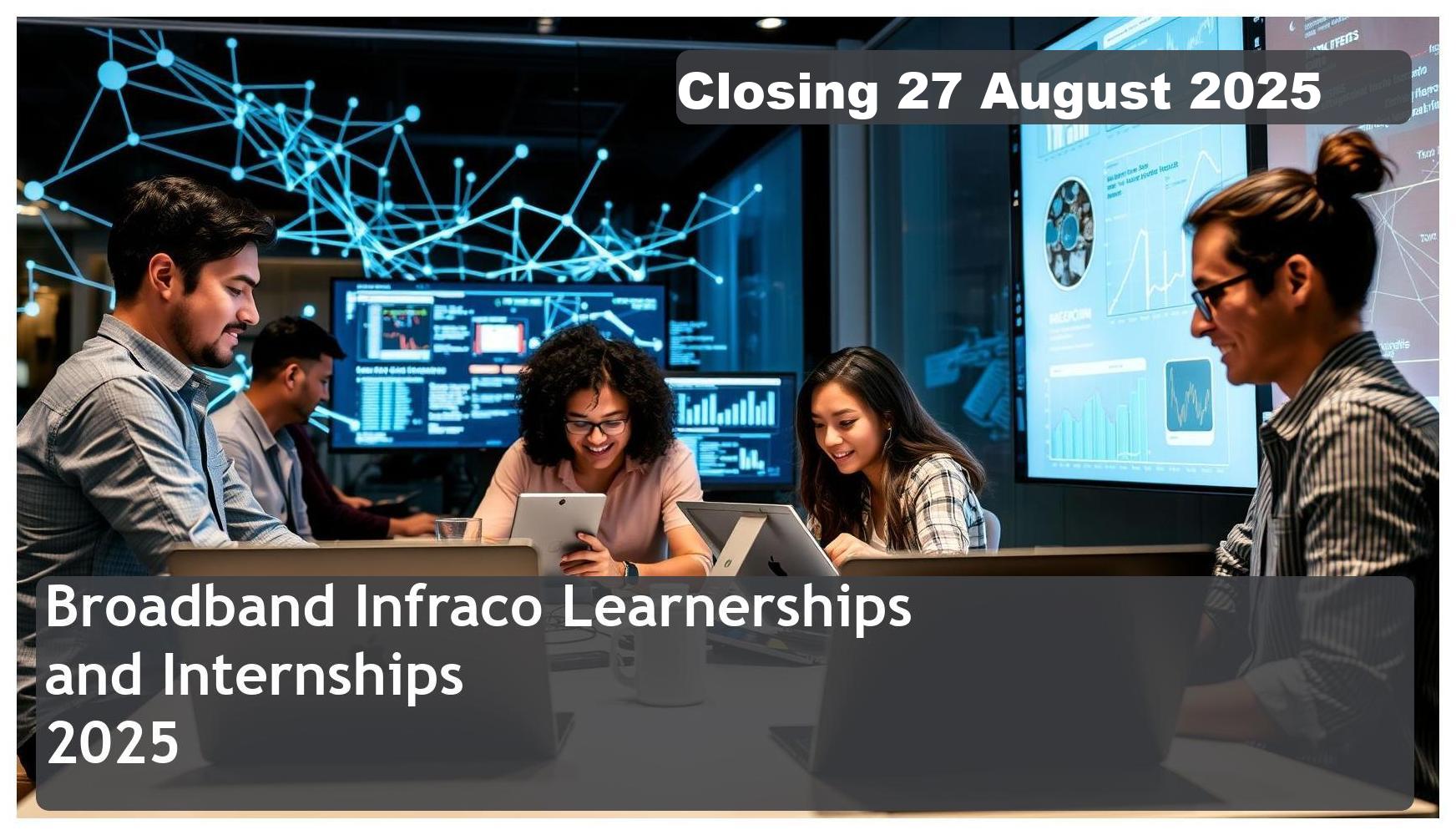 Broadband Infraco Learnership & Internship Bursary 2025 – Closing Date: 27 August 2025 Apply Now!