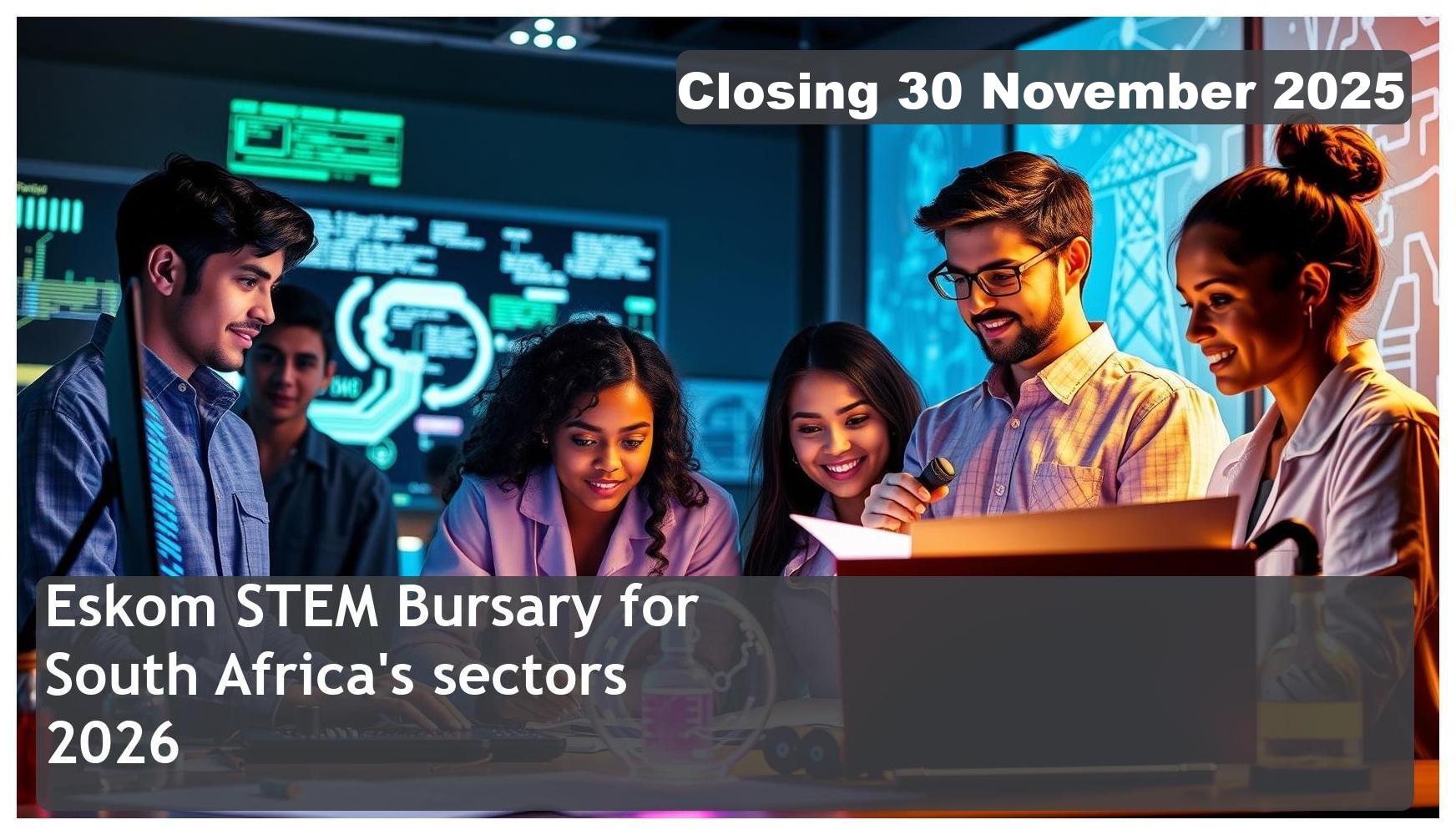 Eskom STEM Bursary 2026 – Closing Date: 30 November 2025 Apply Now!