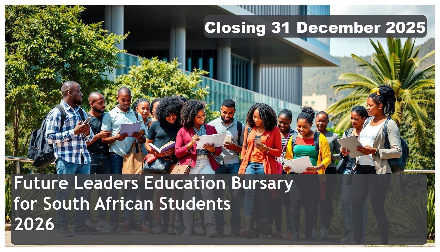 Future Leaders Education Bursary 2026 – Closing Date: 31 December 2025 Apply Now!