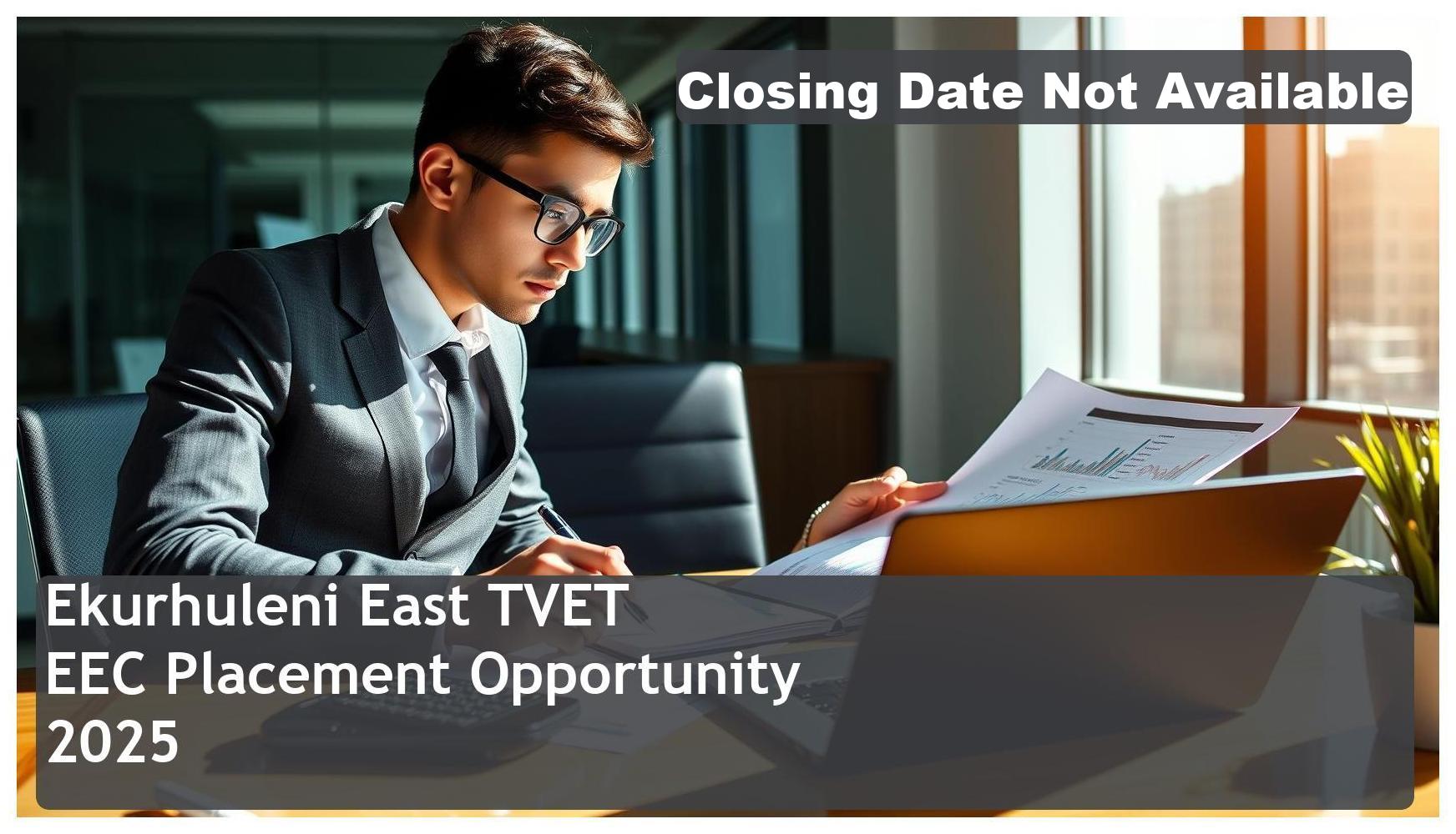 **Ekurhuleni East TVET College Financial Management Placement Bursary 2025 – Closing Date: 20 August 2025 – Apply Now!**