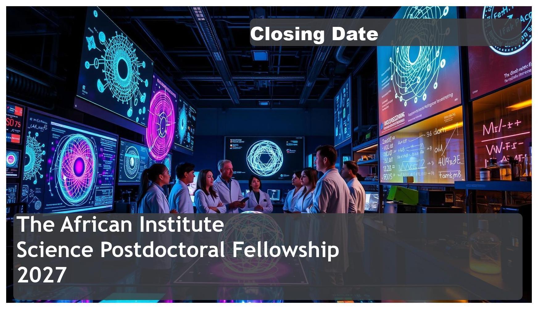 **AIMS South Africa AI in Science Postdoctoral Fellowship Bursary 2027/2028 – Closing Date: 31 July 2026, Apply Now!**