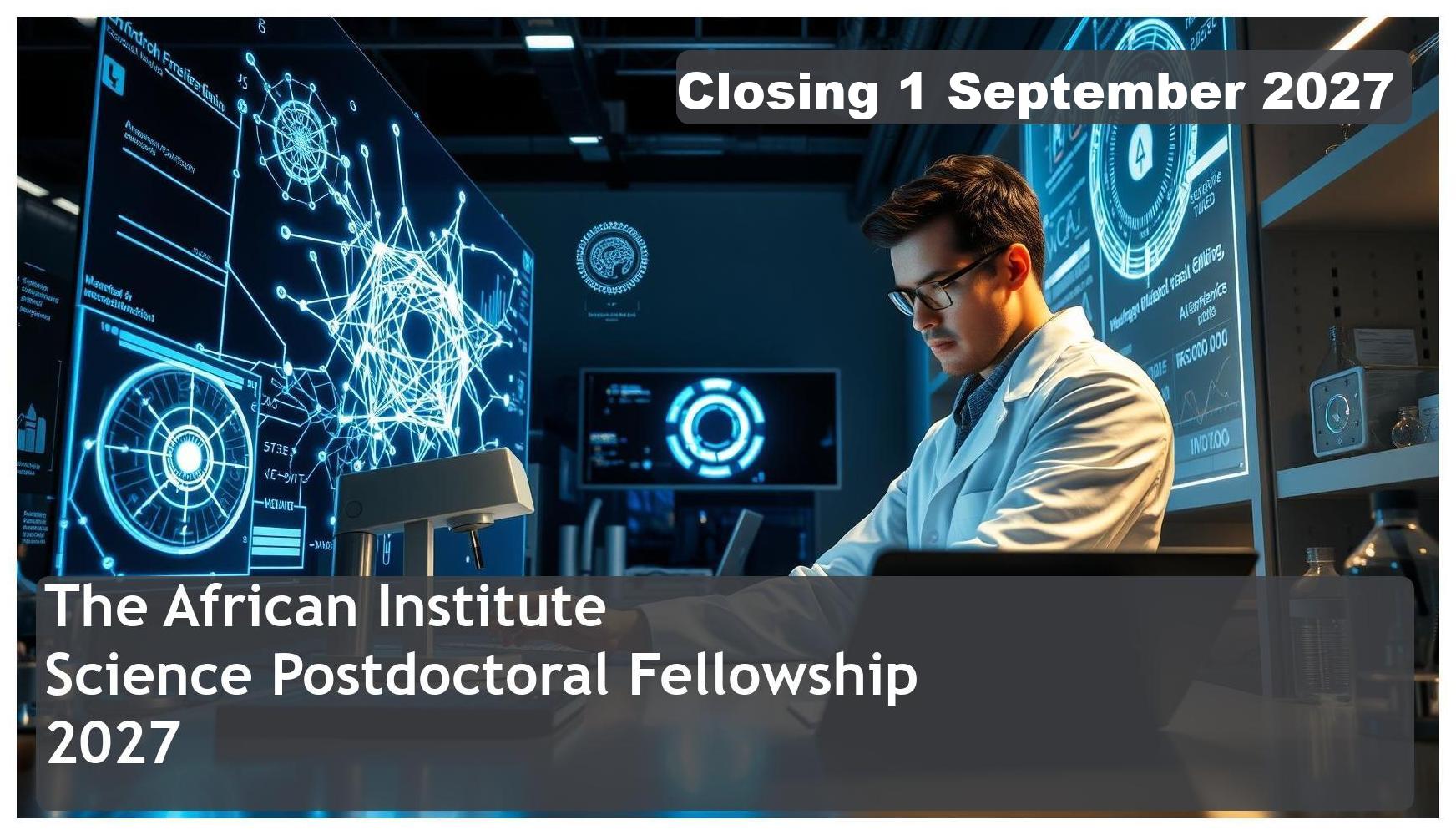 AIMS South Africa AI in Science Postdoctoral Bursary 2027 – Closing Date: 15 November 2025 Apply Now
