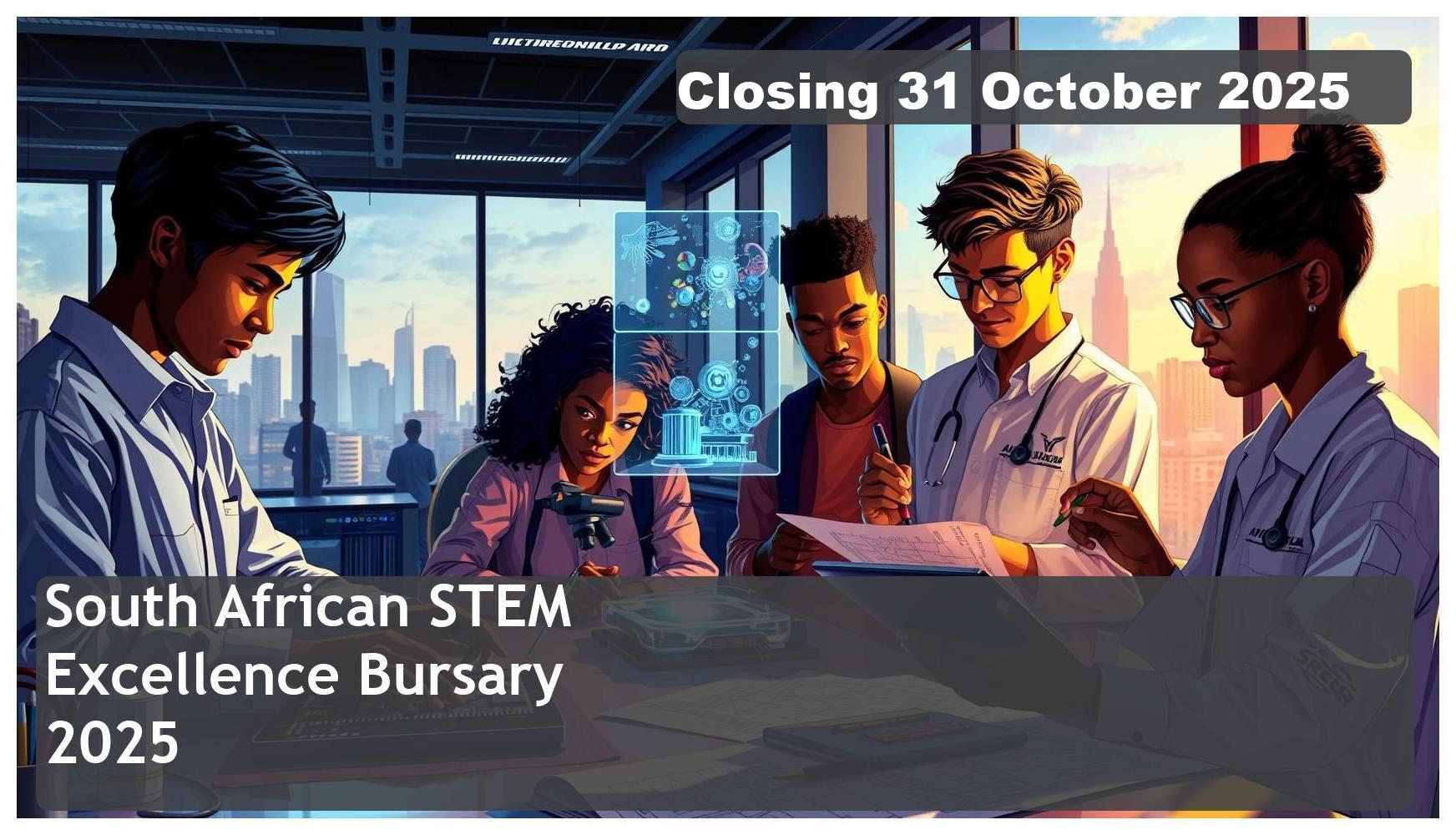 South African STEM Excellence Bursary 2026 – Closing Date: 31 October 2025 – Get Funded!