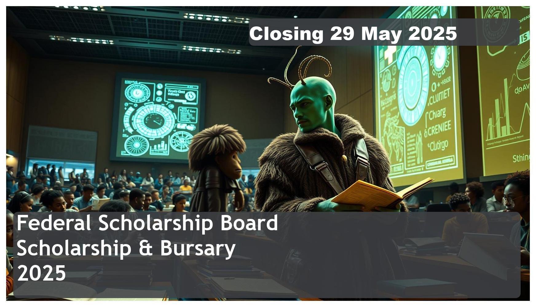 **Federal Scholarship Board (FSB) Scholarship & Bursary 2025 – Closing Date: 29 May 2025. Apply Now!**