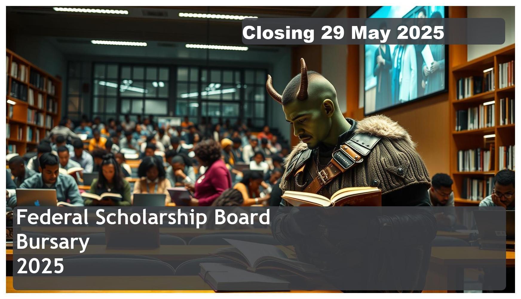 **Federal Scholarship Board (FSB) Bursary 2025 – Closing Date: 29 May 2025 – Apply Now!**
