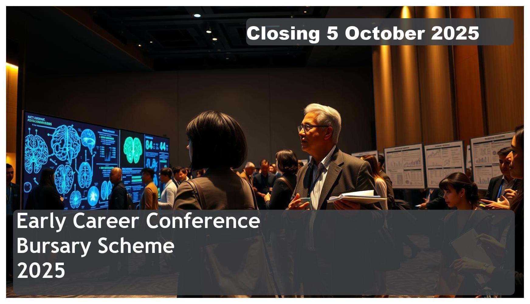 Early Career Conference Bursary Scheme 2025 – Closing Date: 5 October 2025, Apply Now!