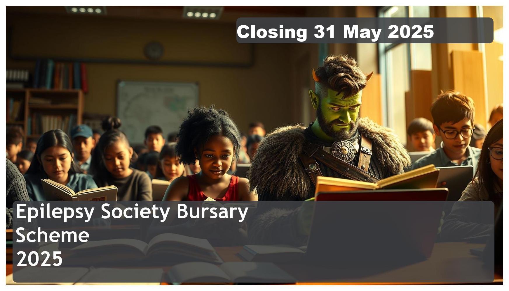 **Epilepsy Society Bursary 2025 – Closing Date: 31 May 2025 Apply Now**