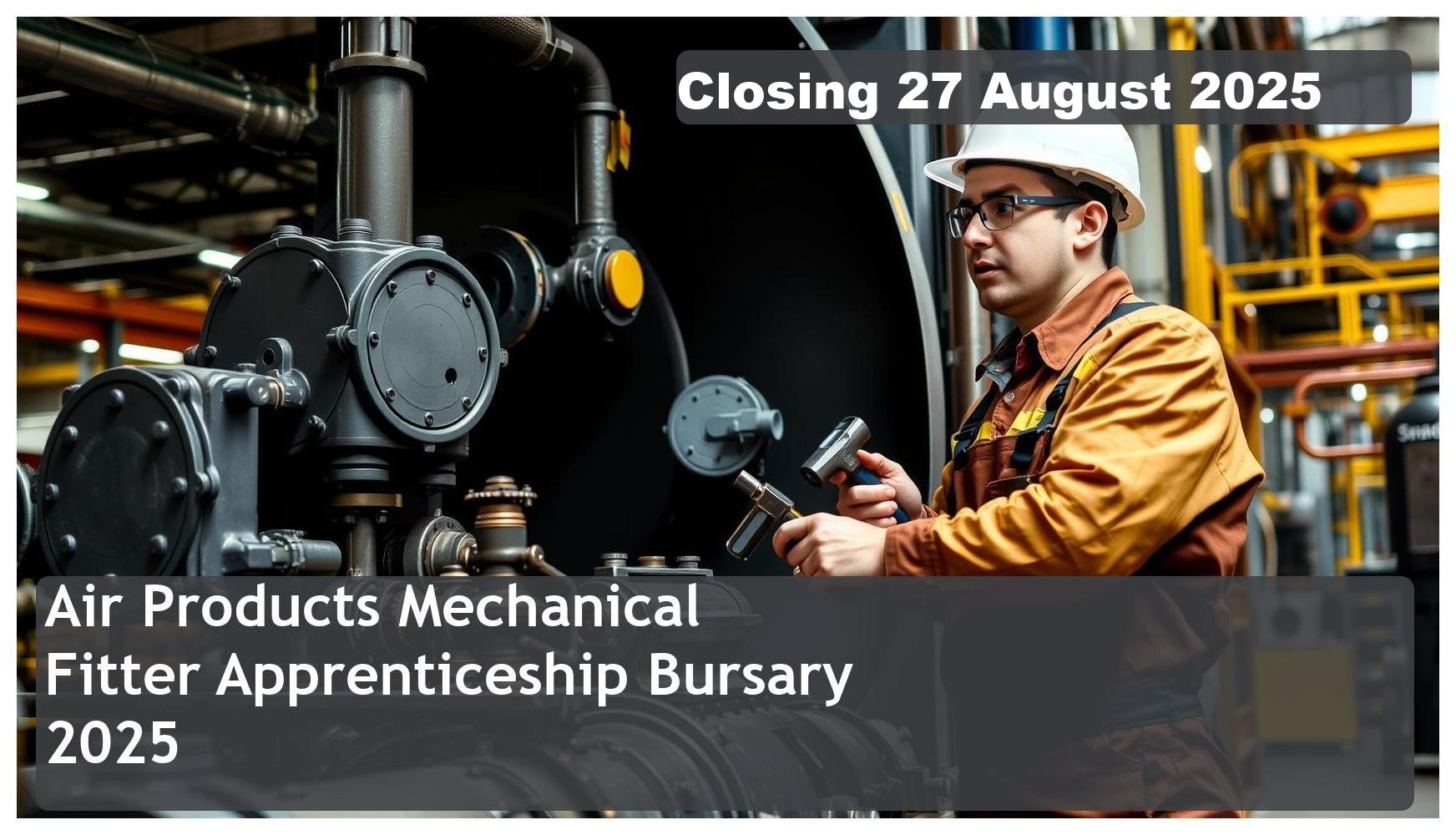 Air Products Mechanical Fitter Apprenticeship Bursary 2025 – Closing Date: 27 August 2025, Apply Now!