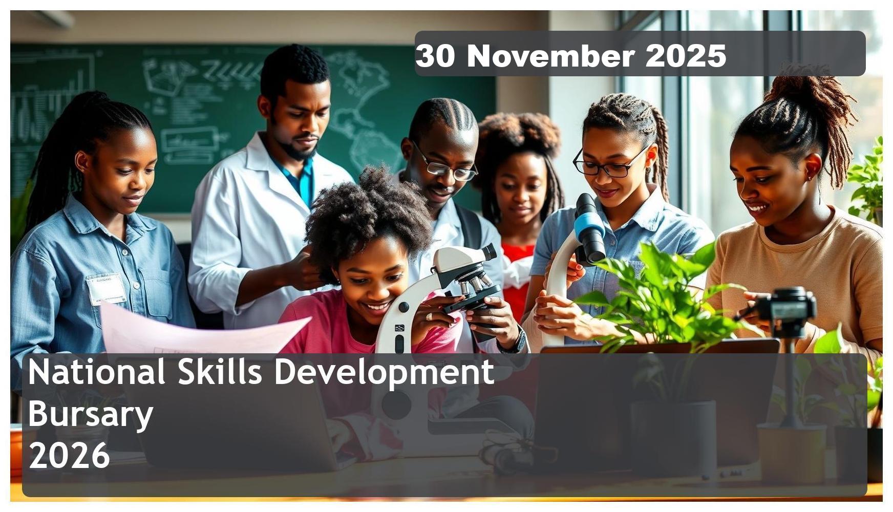 National Skills Development Bursary 2026 – Closing Date: 30 November 2025 – Funding Your Future!