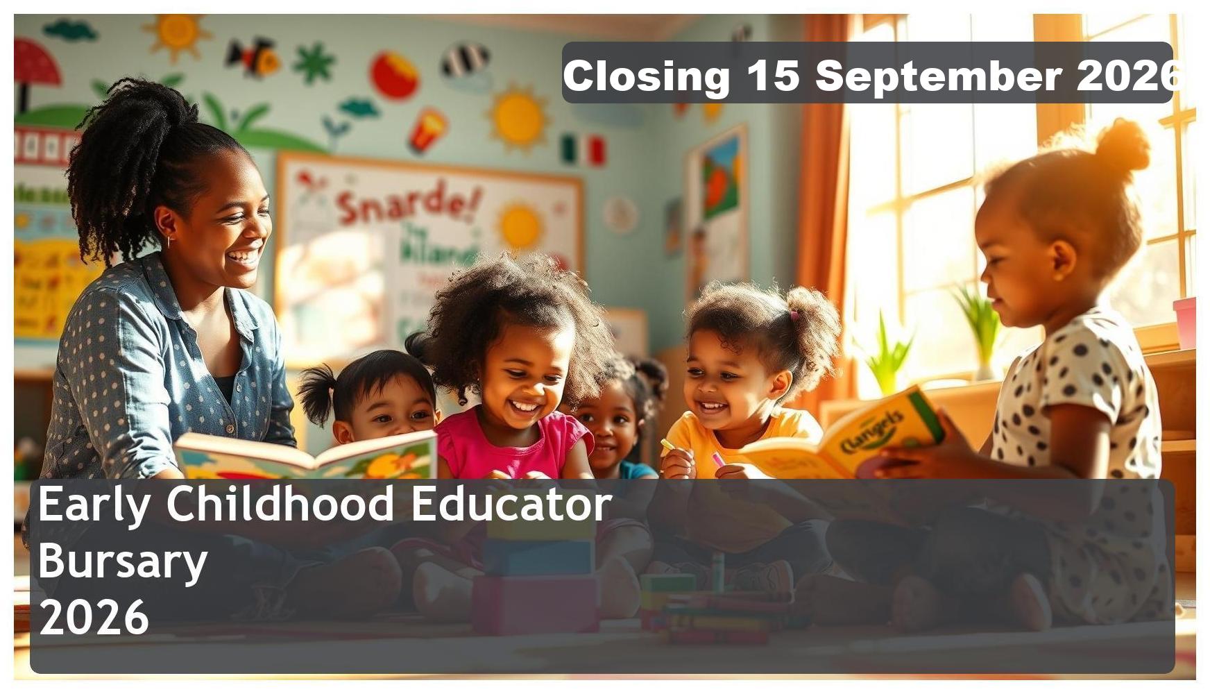 Early Childhood Educator Bursary 2026 – Closing Date: 15 September 2026, Don’t Miss Out!
