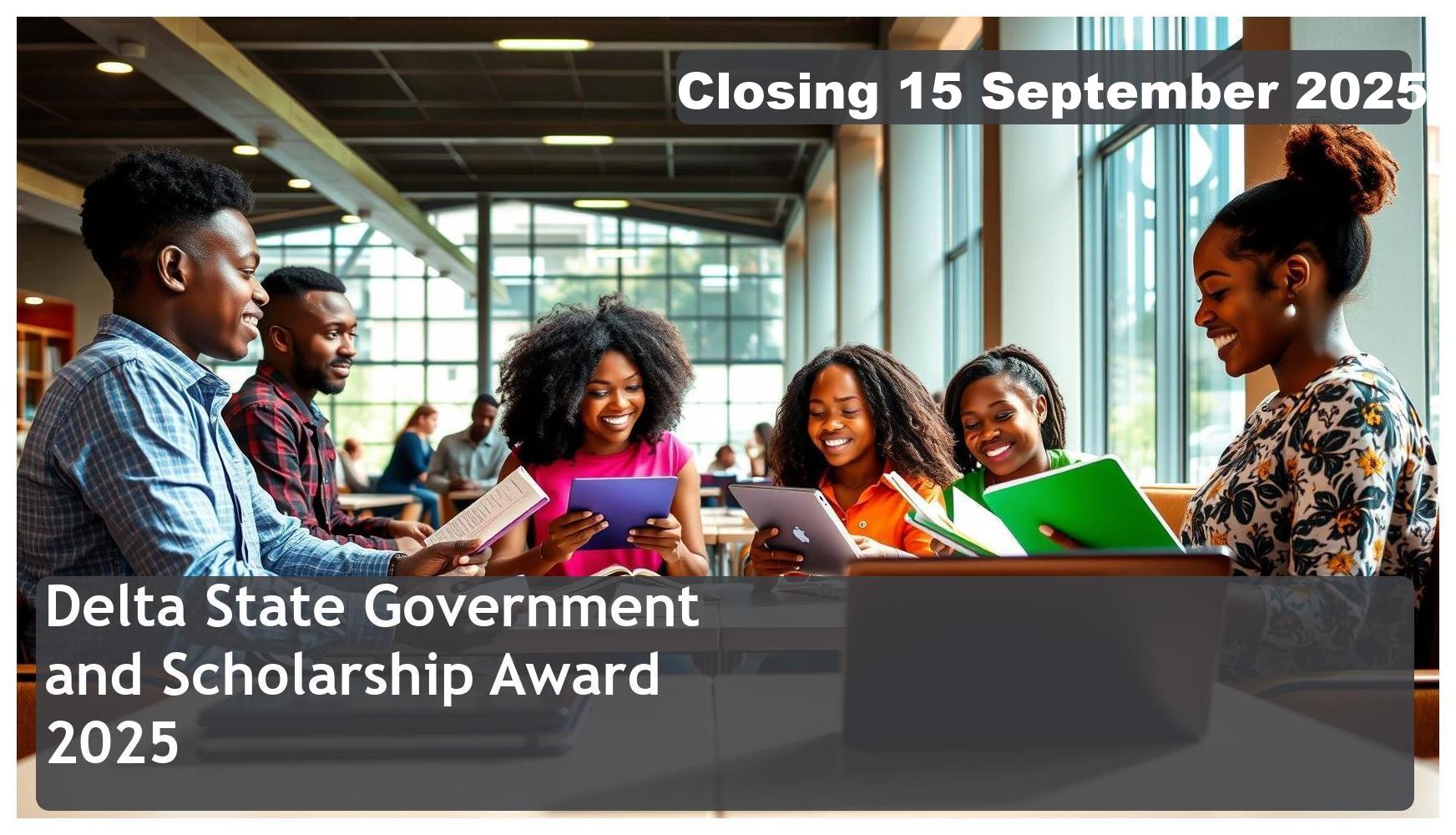 Delta State Government Bursary and Scholarship Award 2025 – Closing Date: 15 September 2025 Apply Now!