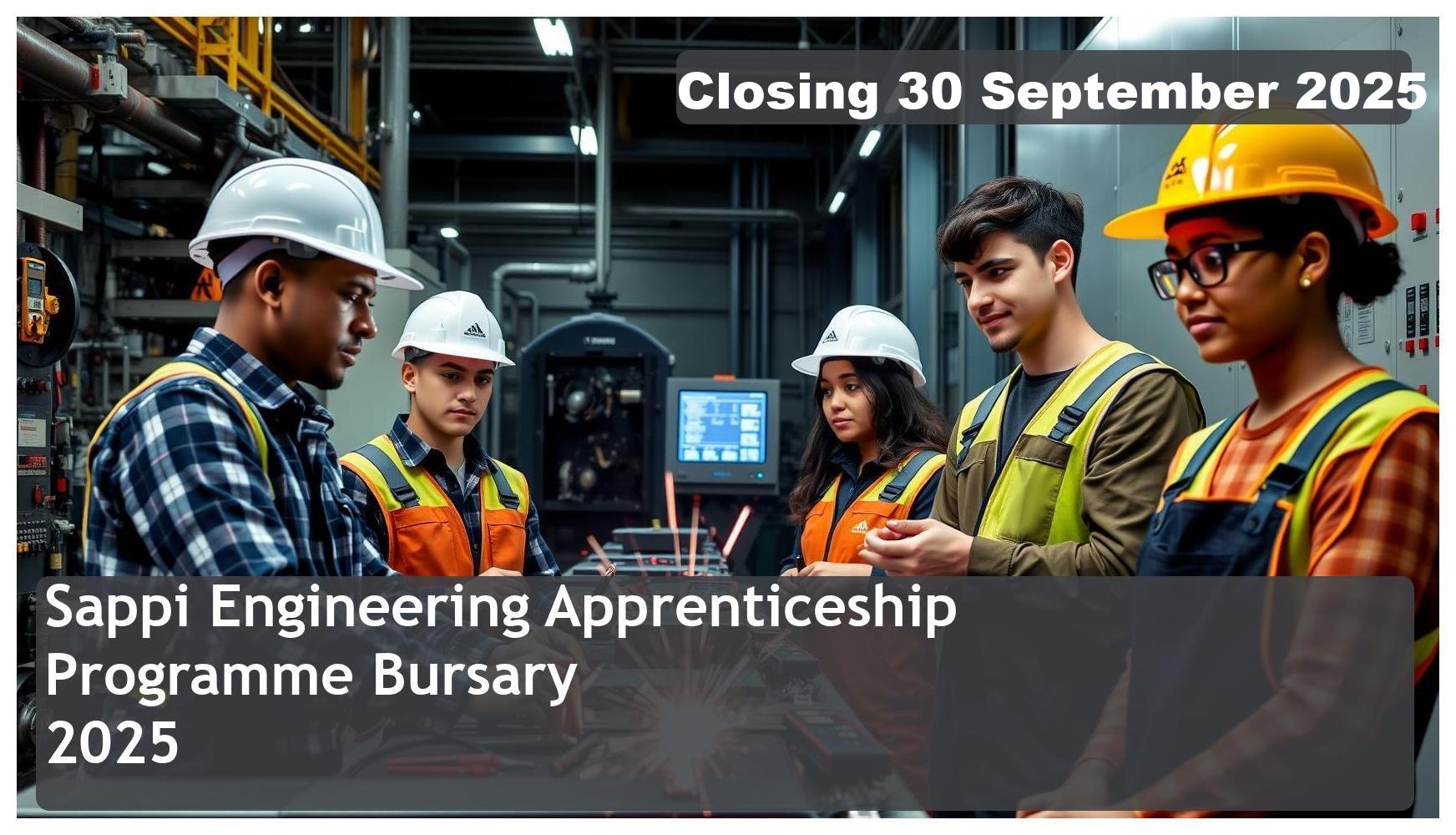 Sappi Engineering Apprenticeship Programme Bursary 2025 – Closing Date: 30 September 2025 Apply Now