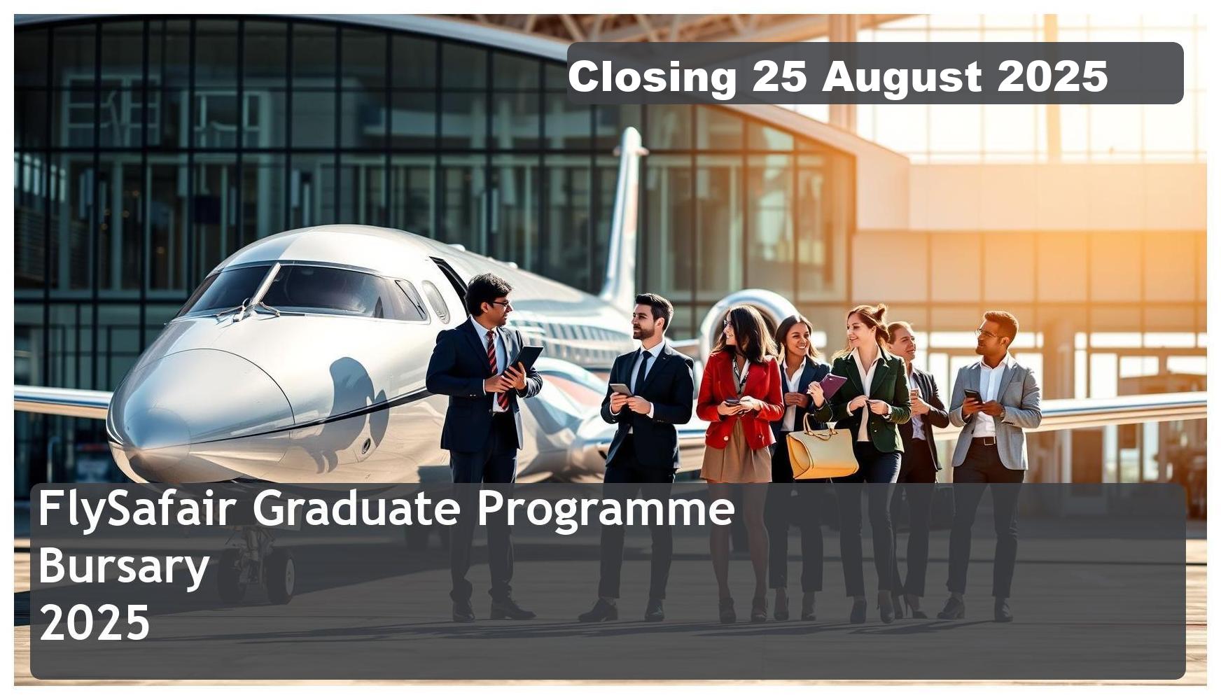 FlySafair Graduate Programme Bursary 2025 – Closing Date: 25 August 2025 Apply Now