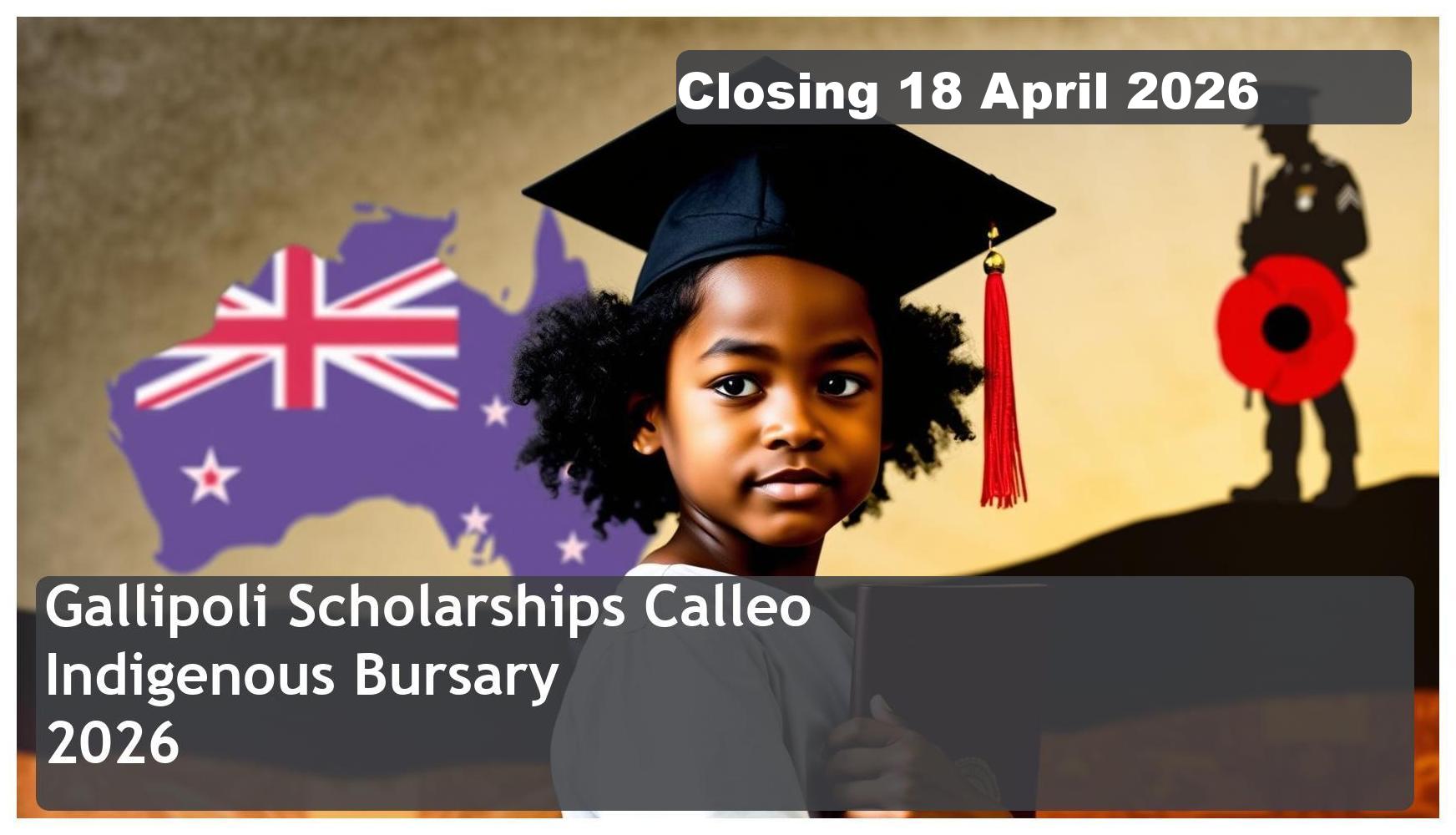 Gallipoli Scholarships: Calleo Indigenous Bursary 2026 – Closing Date: 18 April 2026 – Apply Now!