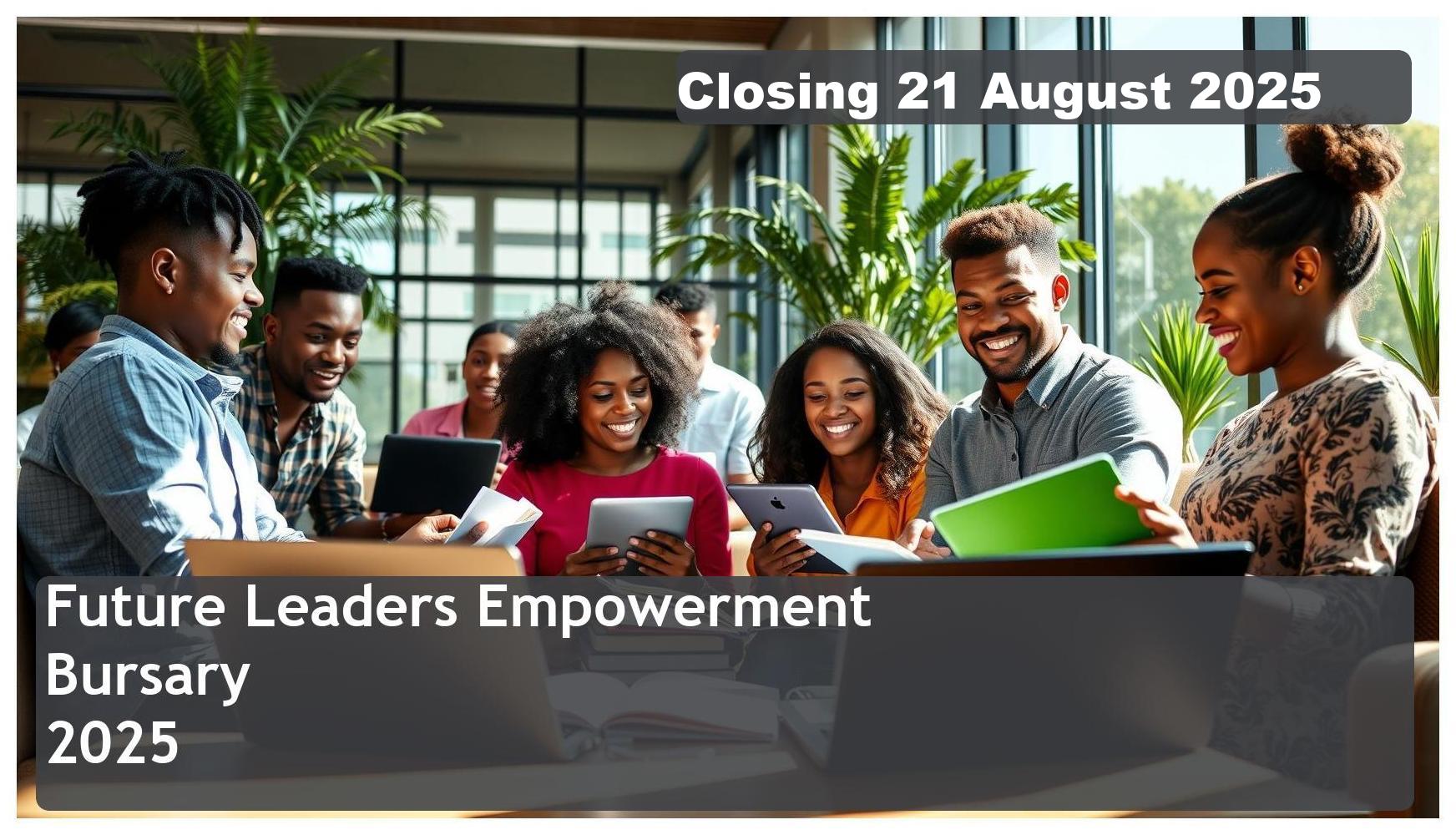 Future Leaders Empowerment Bursary 2025 – Closing Date: 21 August 2025 – Apply Now!