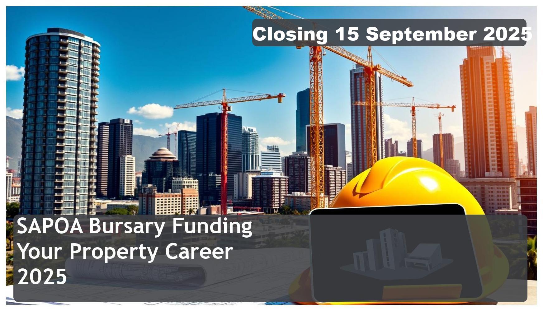 SAPOA Bursary 2026 – Closing Date: 15 September 2025 – Funding Your Property Career!