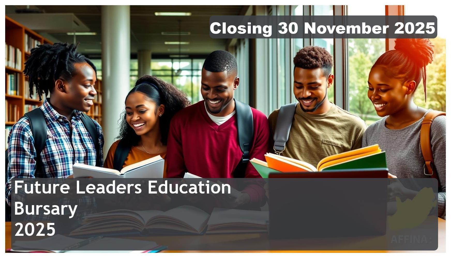 Future Leaders Education Bursary 2026 – Closing Date: 30 November 2025 Apply Today!