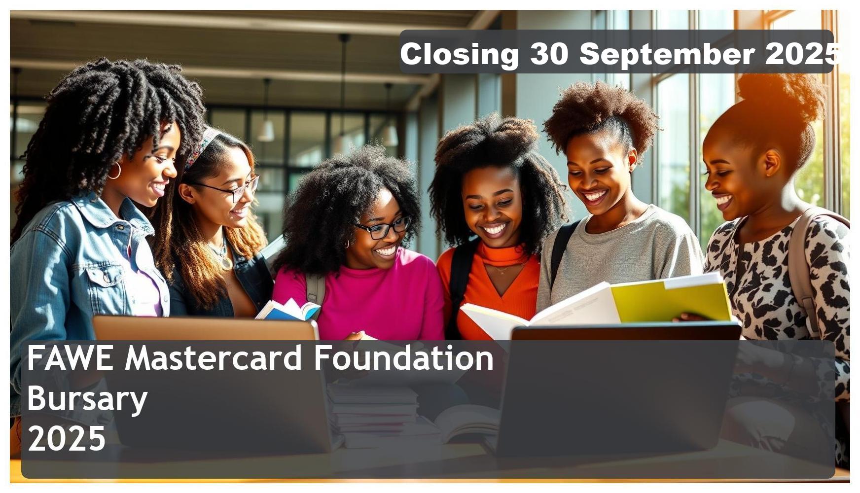 FAWE/Mastercard Foundation Bursary 2025 – Closing Date: 30 September 2025 Apply Now!