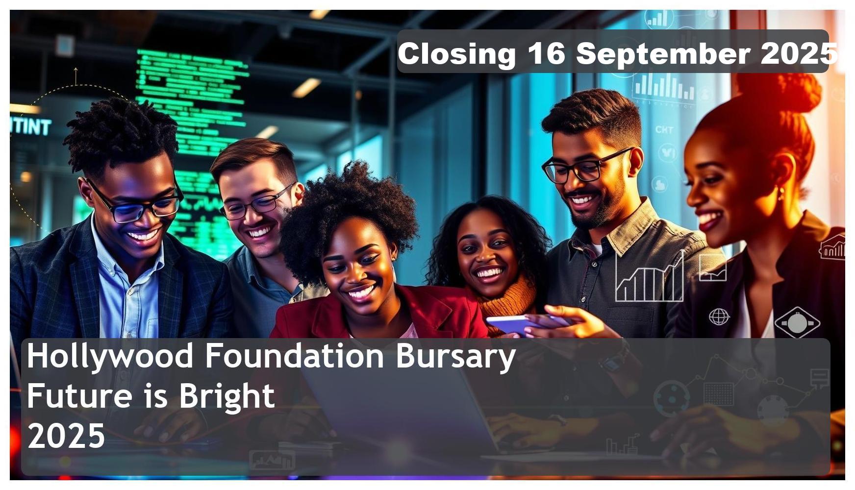 Hollywood Foundation Bursary (Future is Bright) 2026 – Closing Date: 16 September 2025 – Apply Now!