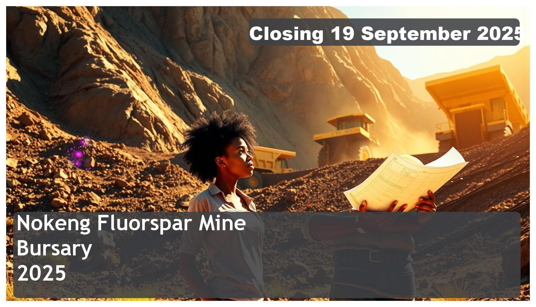 Nokeng Fluorspar Mine Bursary 2026 – Closing Date: 19 September 2025, Apply Now!