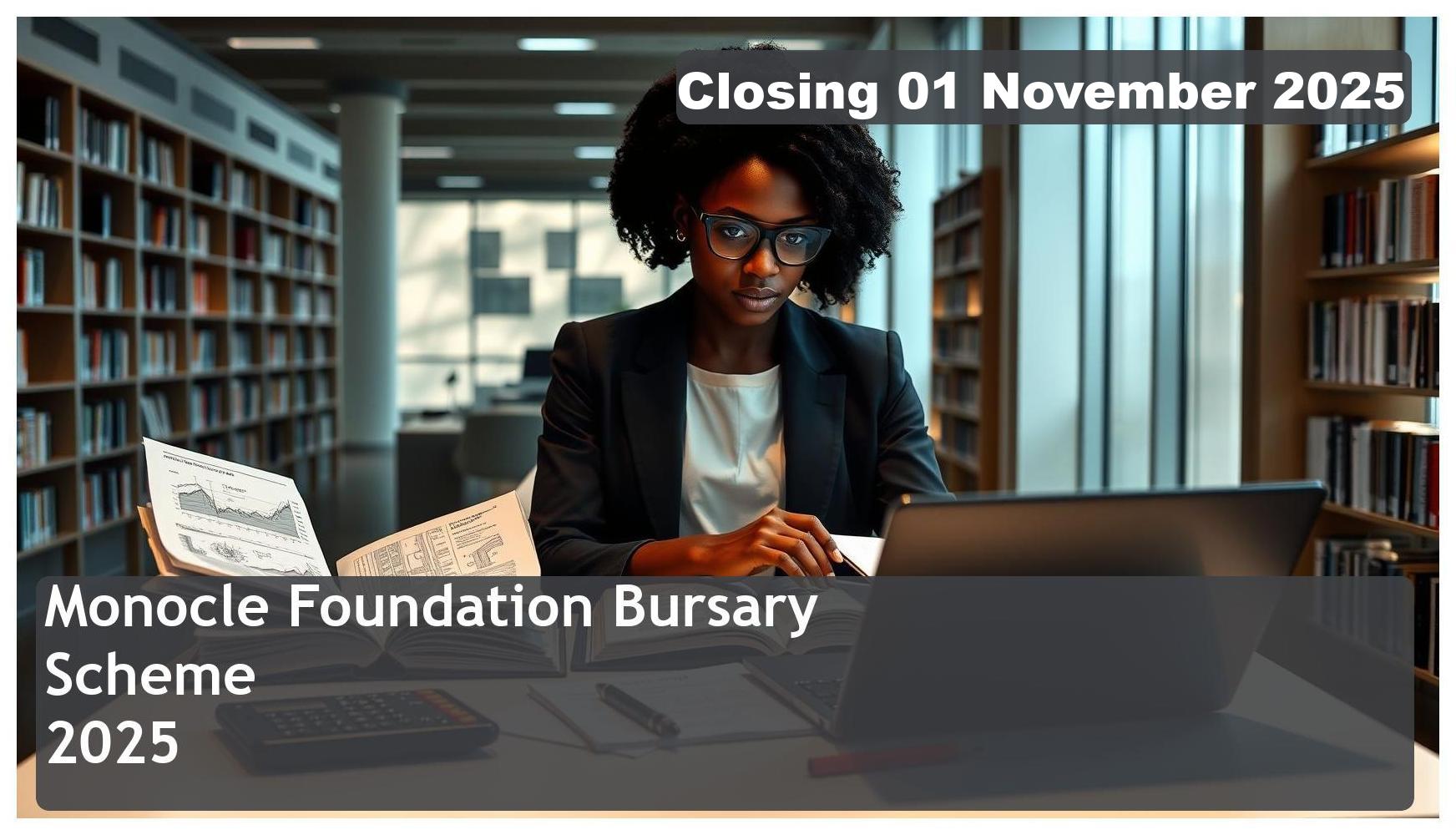 Monocle Foundation Bursary 2026 – Closing Date: 01 November 2025 Apply Now!