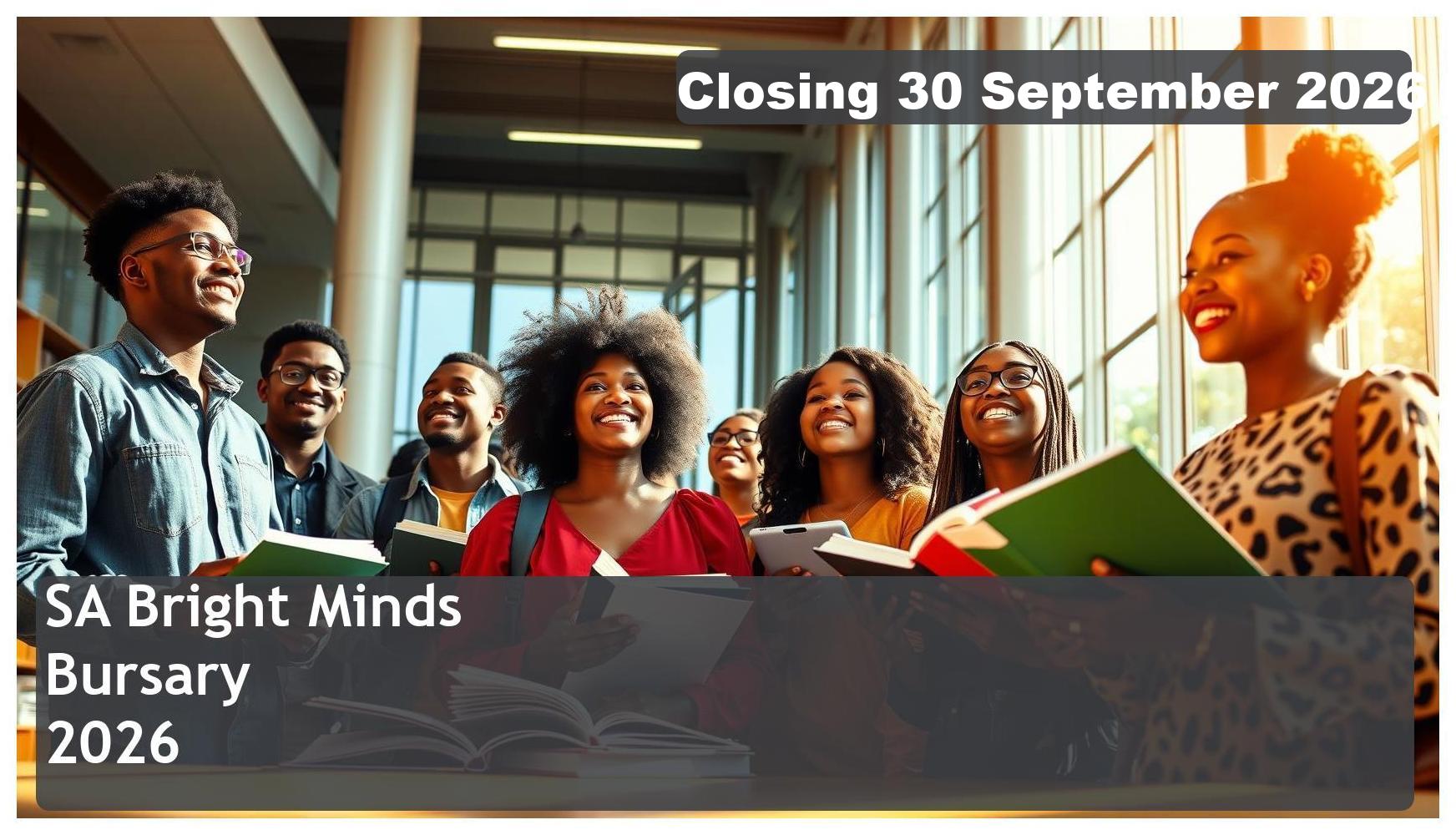 SA Bright Minds Bursary 2026 – Closing Date: 30 September 2026 – Apply Now!