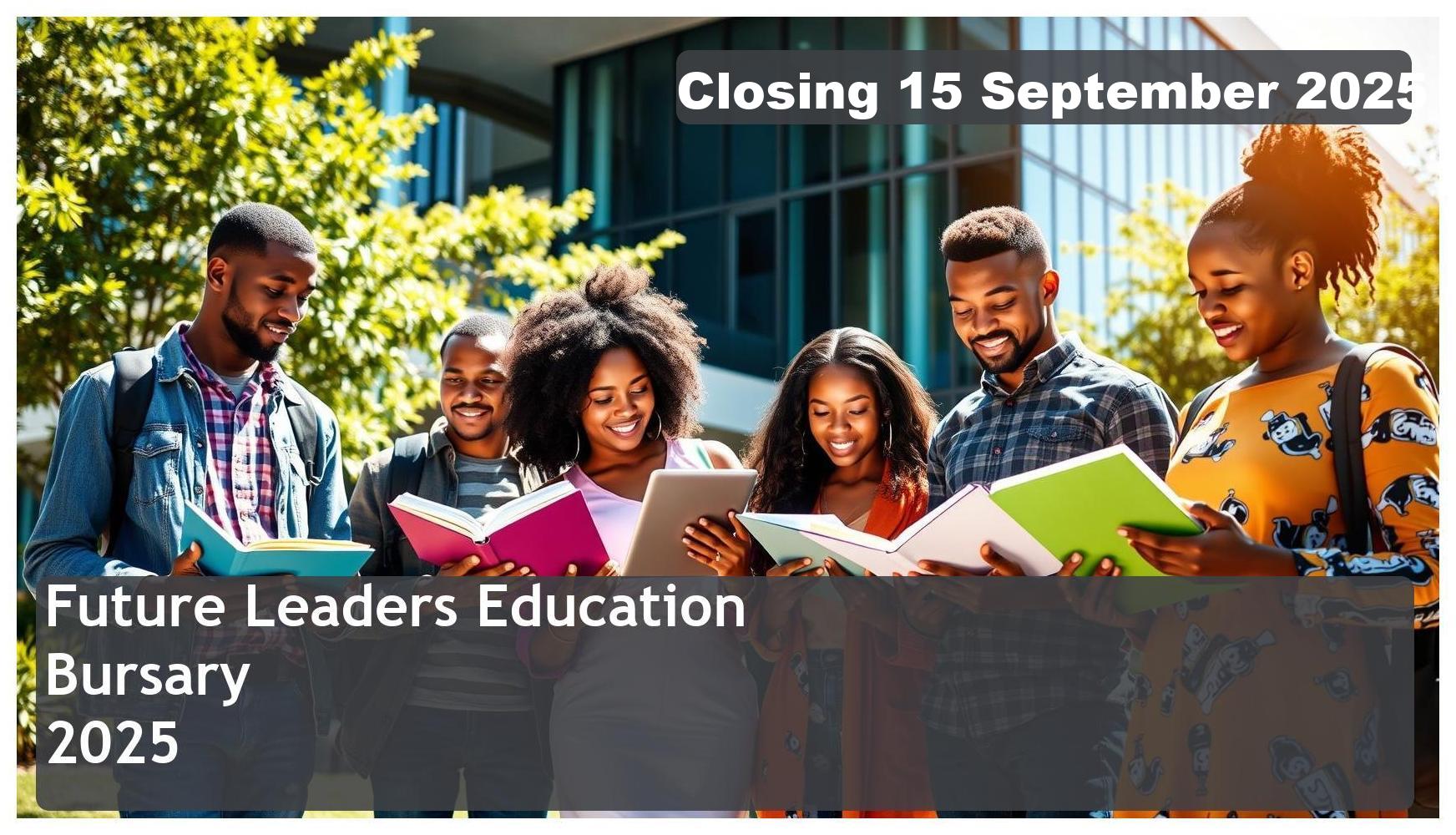 Future Leaders Education Bursary 2025 – Closing Date: 15 September 2025 – Apply Now!