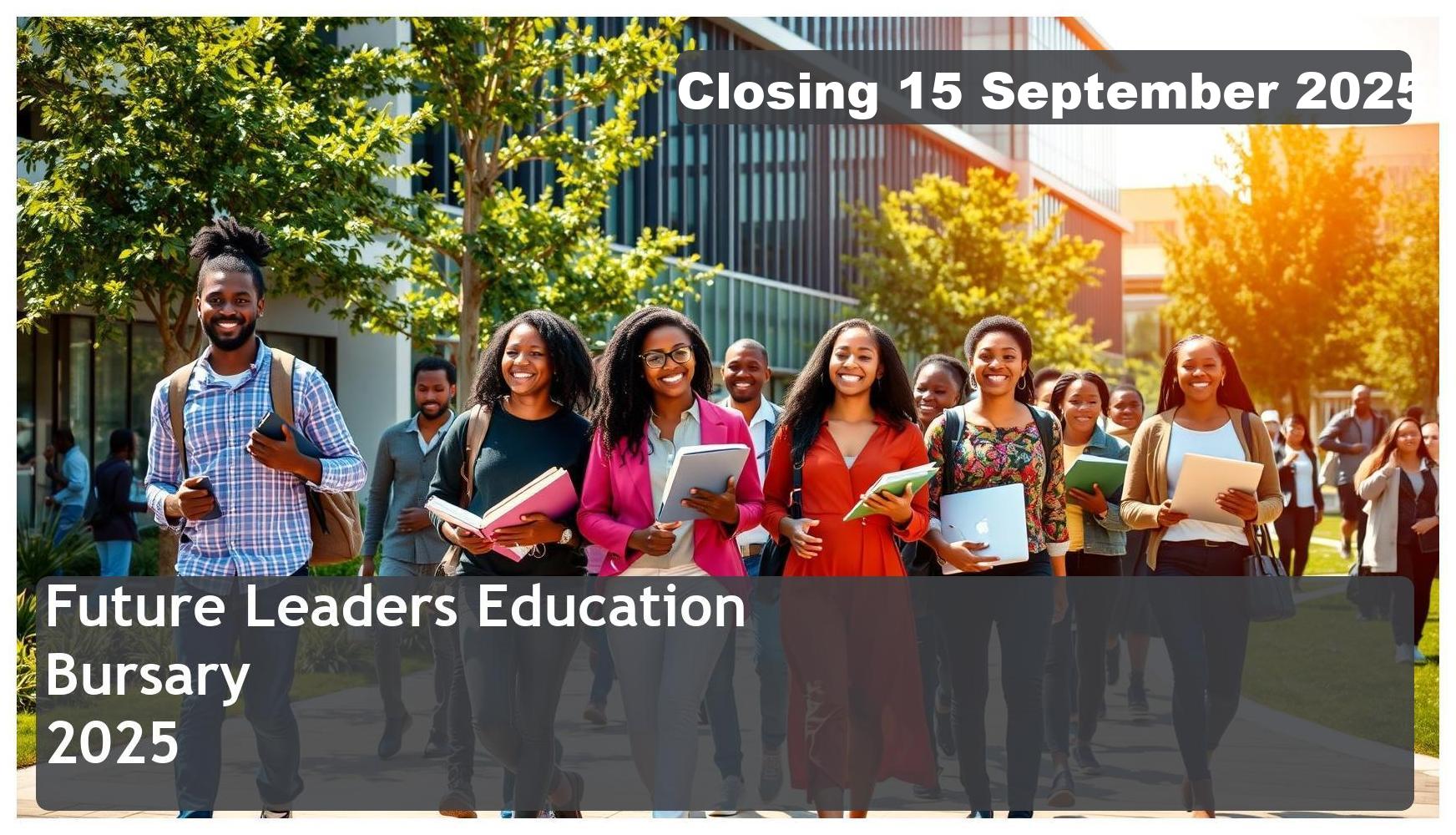 Future Leaders Education Bursary 2025 – Closing Date: 15 September 2025 Apply Now!