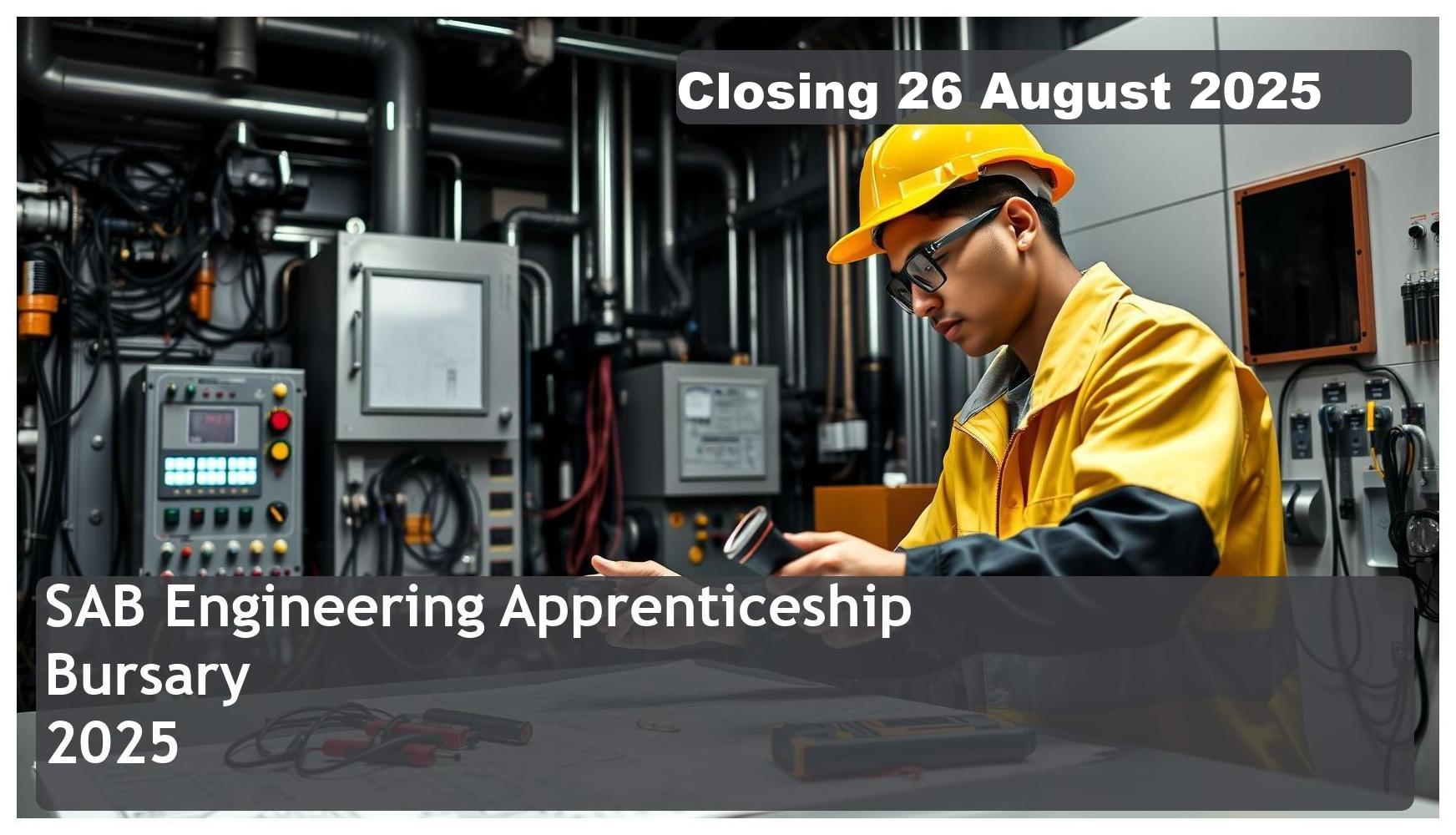 SAB Engineering Apprenticeship Bursary 2025 – Closing Date: 26 August 2025 – Apply Now!