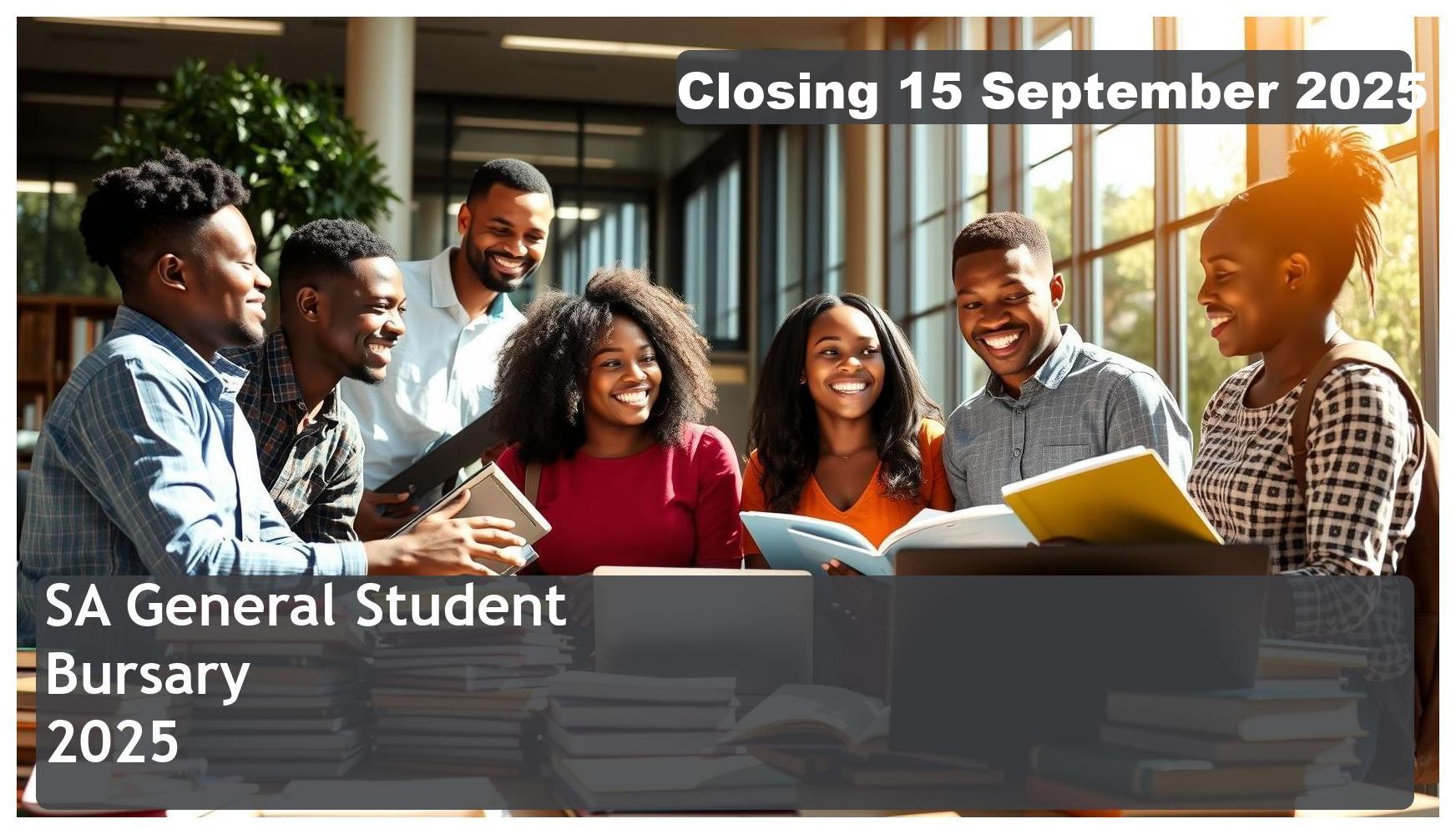SA General Student Bursary 2025 – Closing Date: 15 September 2025 Apply Now