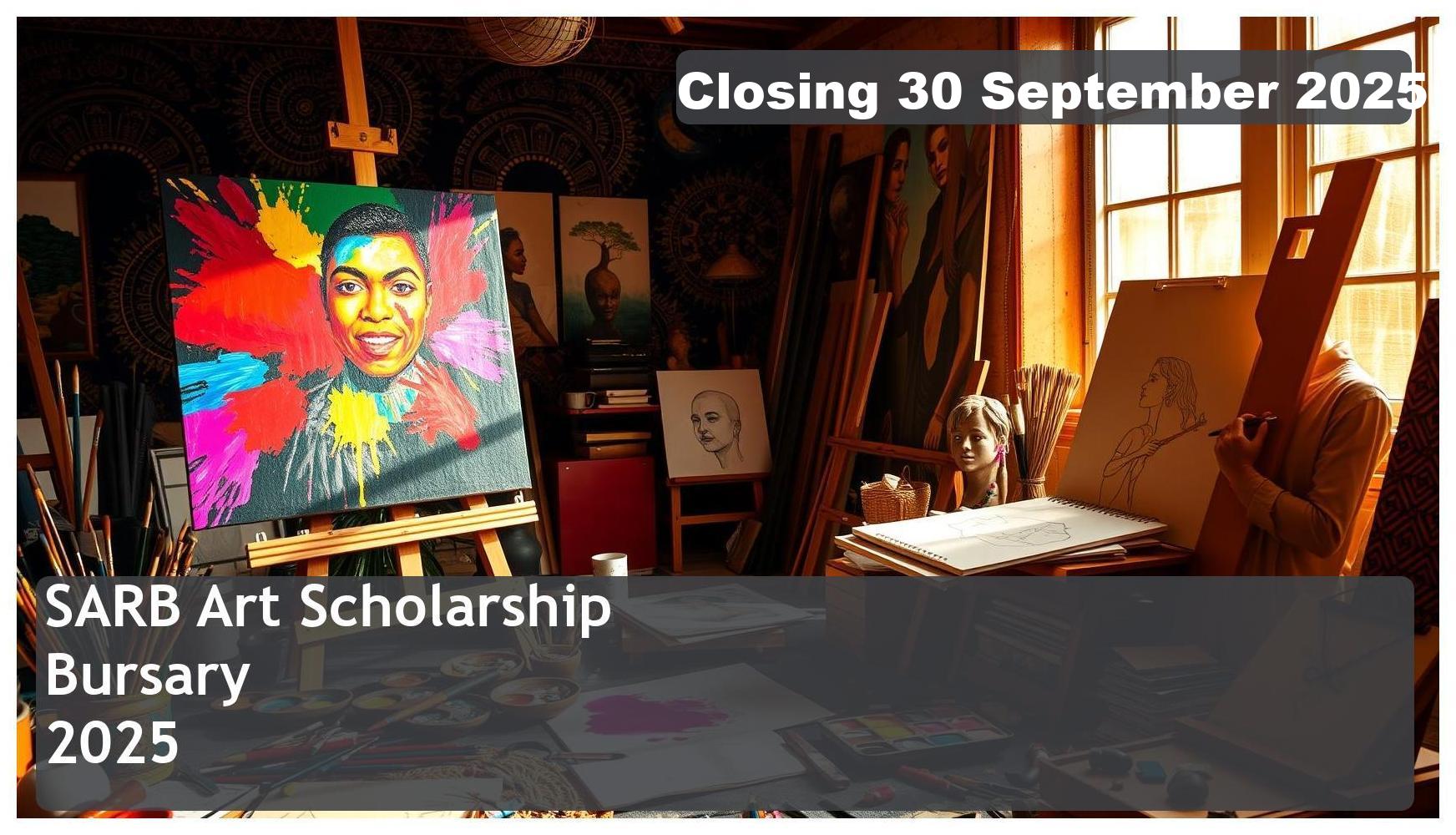 SARB Art Scholarship Bursary 2026 – Closing Date: 30 September 2025, Apply Now!
