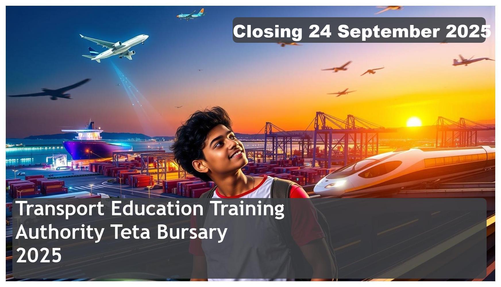 Transport Education Training Authority (TETA) Bursary 2026 – Closing Date: 24 September 2025 – Apply Now!