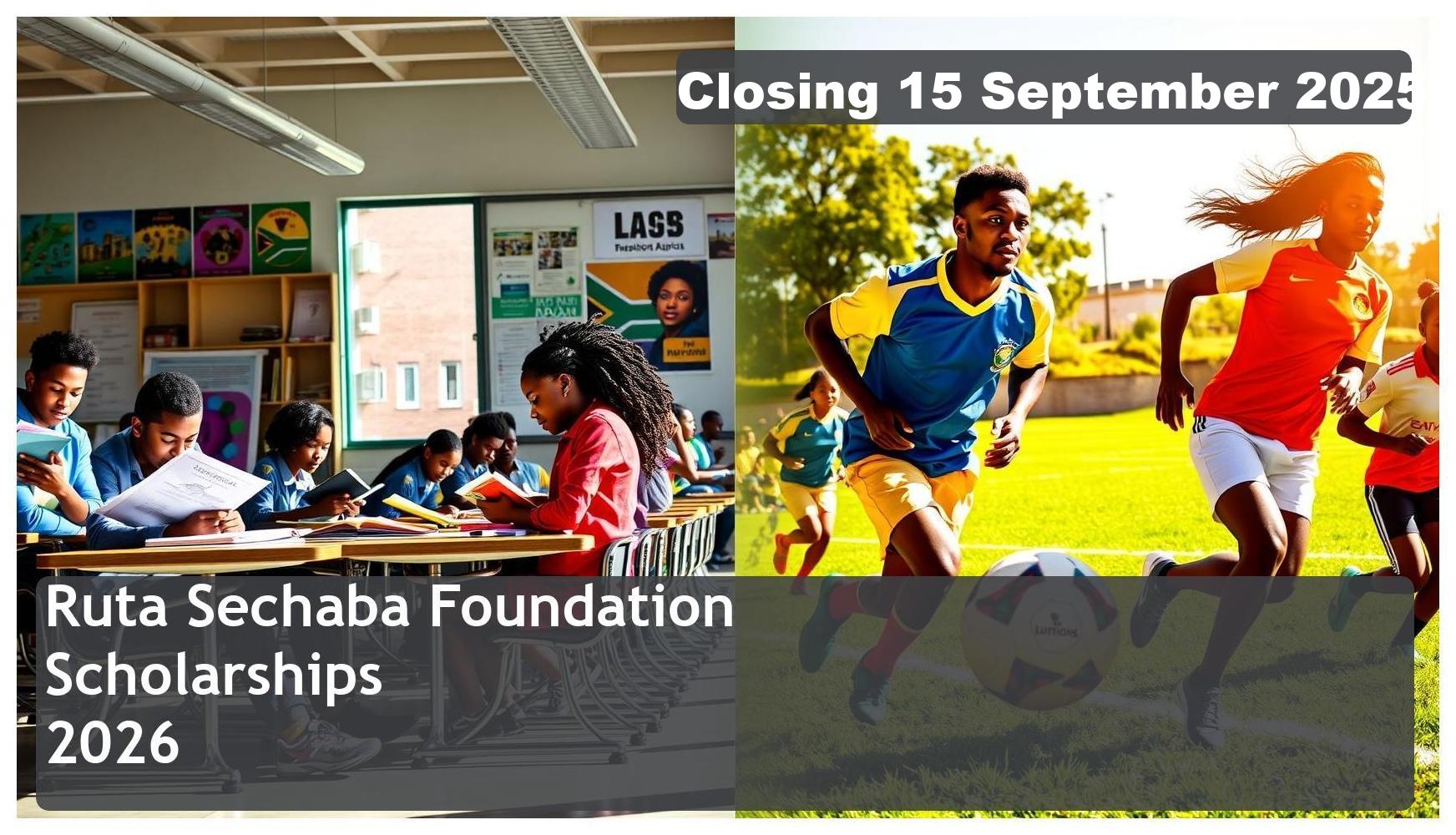 Ruta Sechaba Foundation Scholarships 2026 – Closing Date: 15 September 2025, Apply Now!