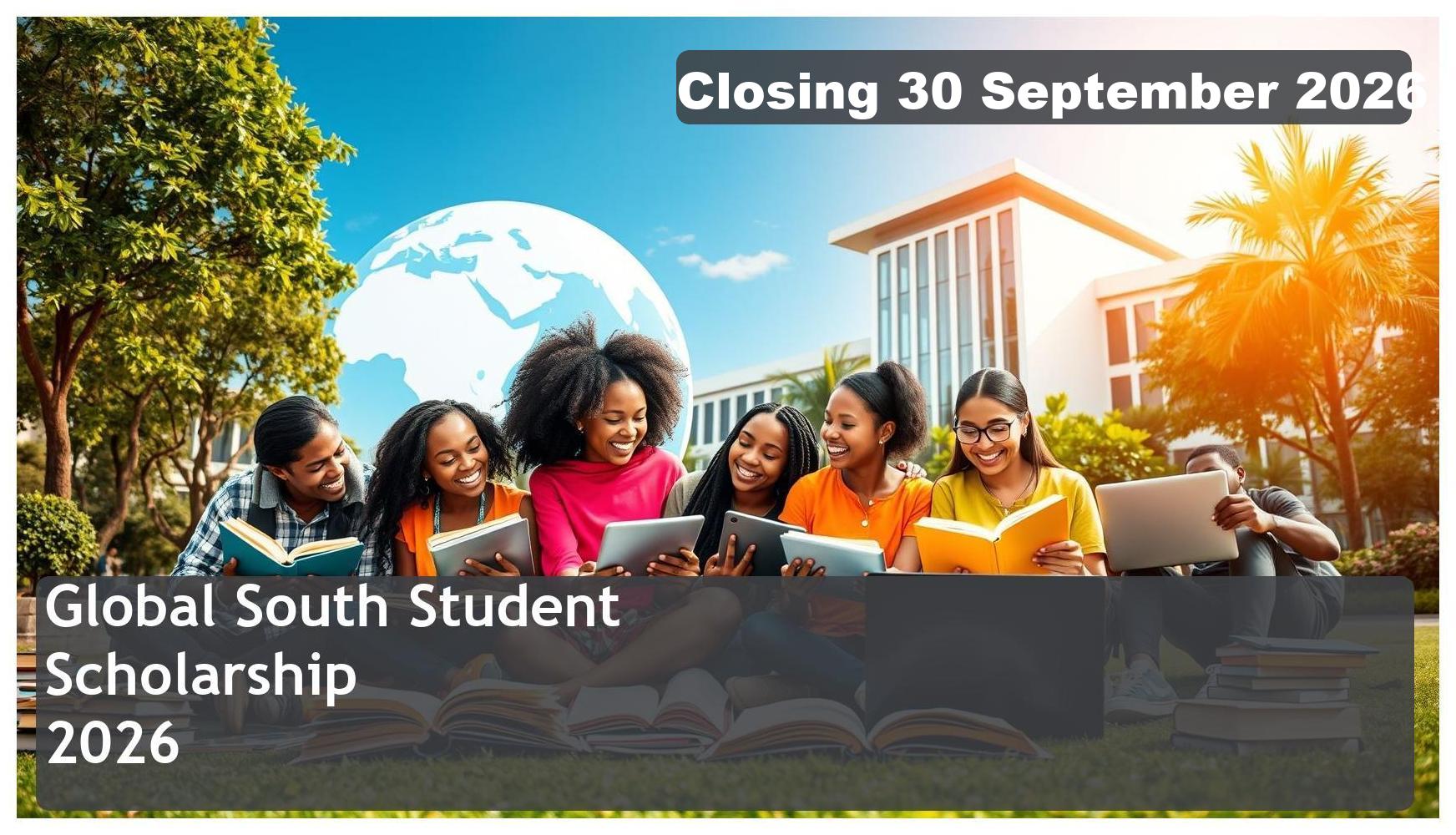 Global South Scholarship 2026 – Closing Date: 30 September 2026 Apply Now!