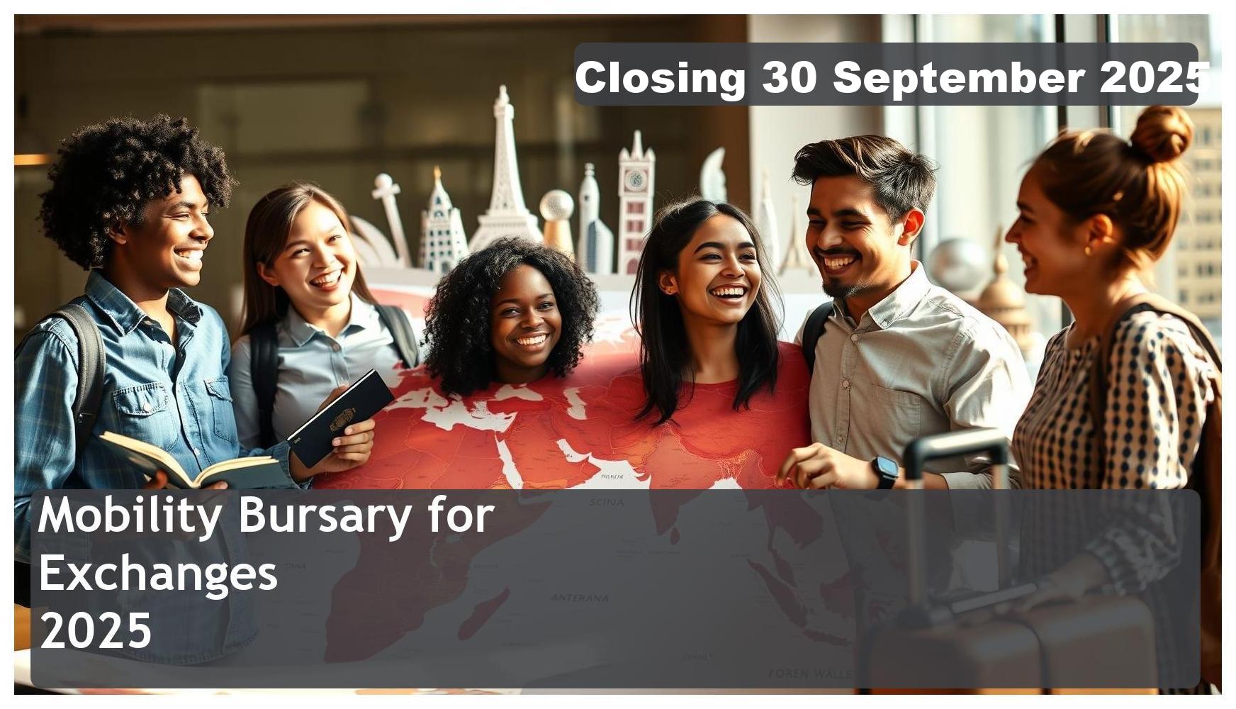 Mobility Bursary for Exchanges 2025 – Closing Date: 30 September 2025 Don’t Miss Out!